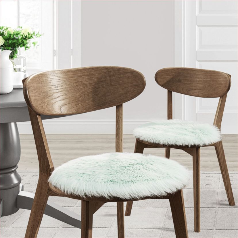 Fluffy Memory Foam Non Slip Chair Cushion Pad 2 Pack