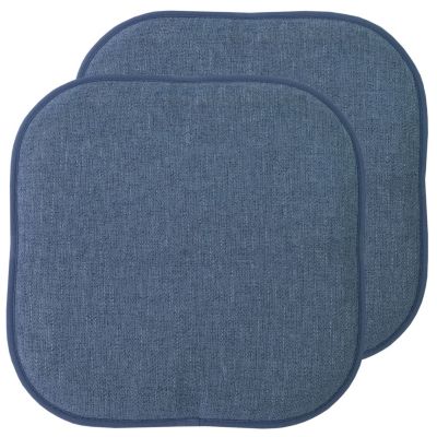 Sweet Home Collection Alexis Memory Foam No Slip Back Chair Pad Cushion 2 Pack -  710086711743947