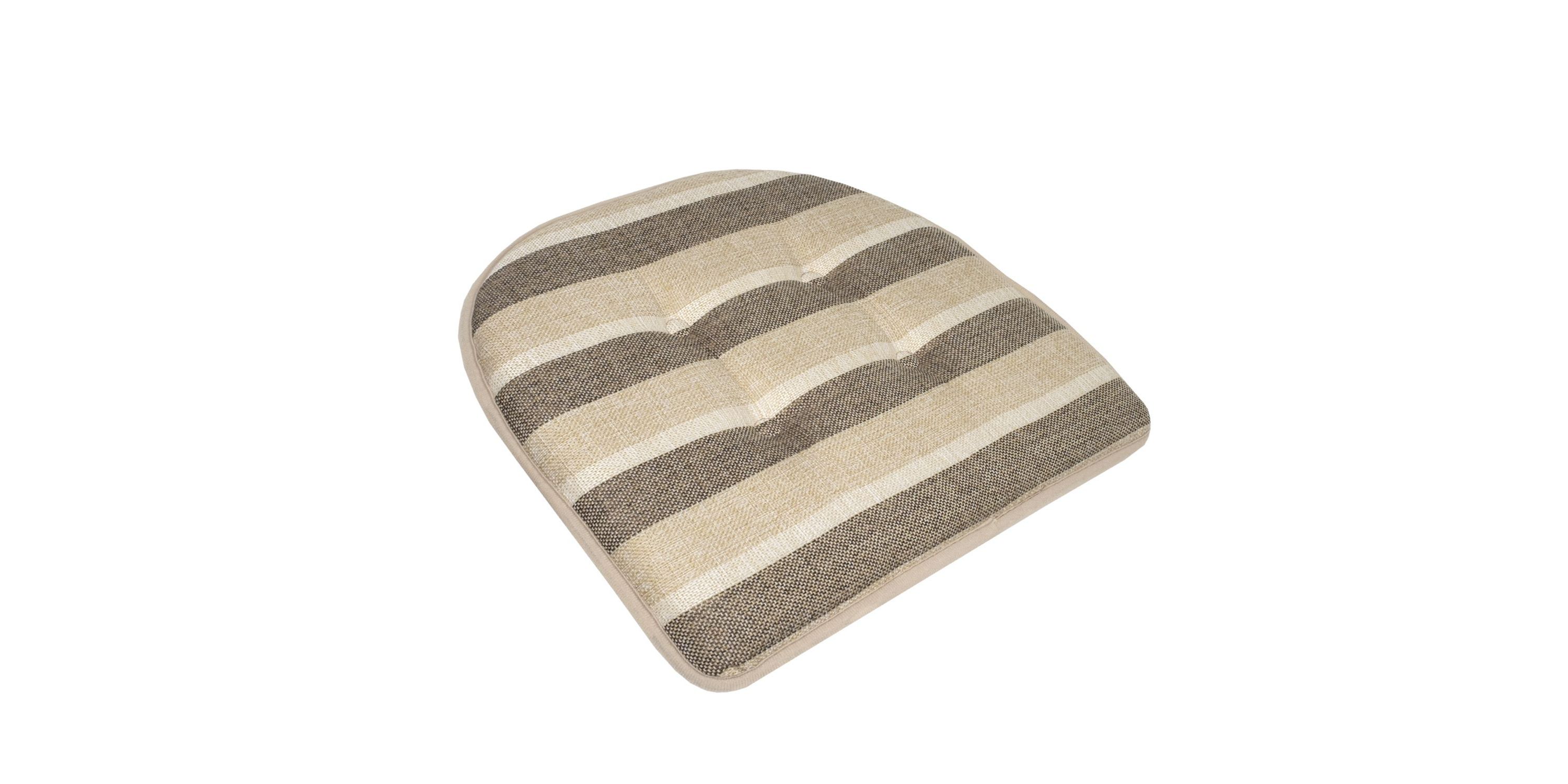 Bradford Striped U Shaped Memory Foam Chair Pad 12 Pack