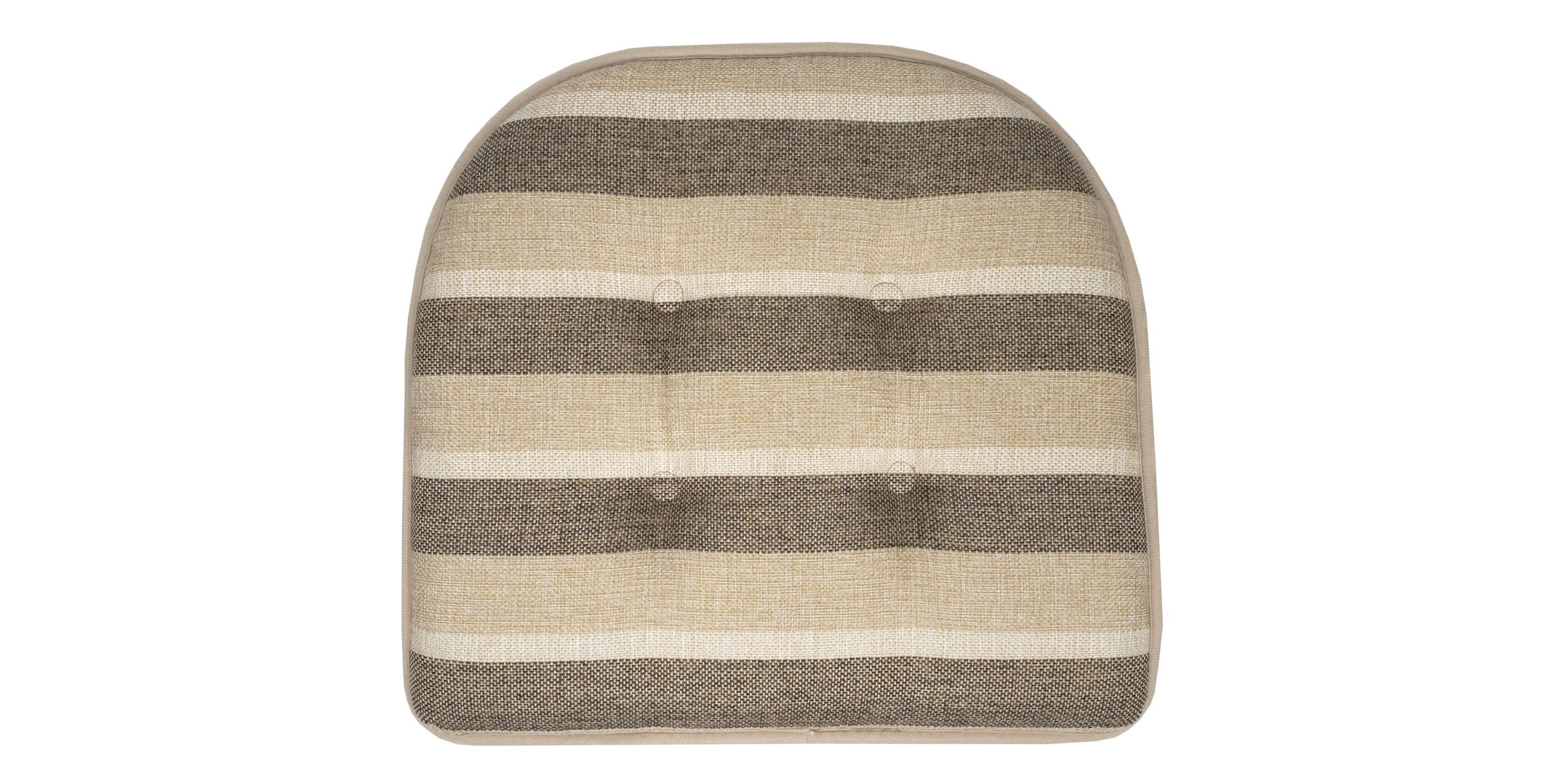 Bradford Striped U Shaped Memory Foam Chair Pad 12 Pack