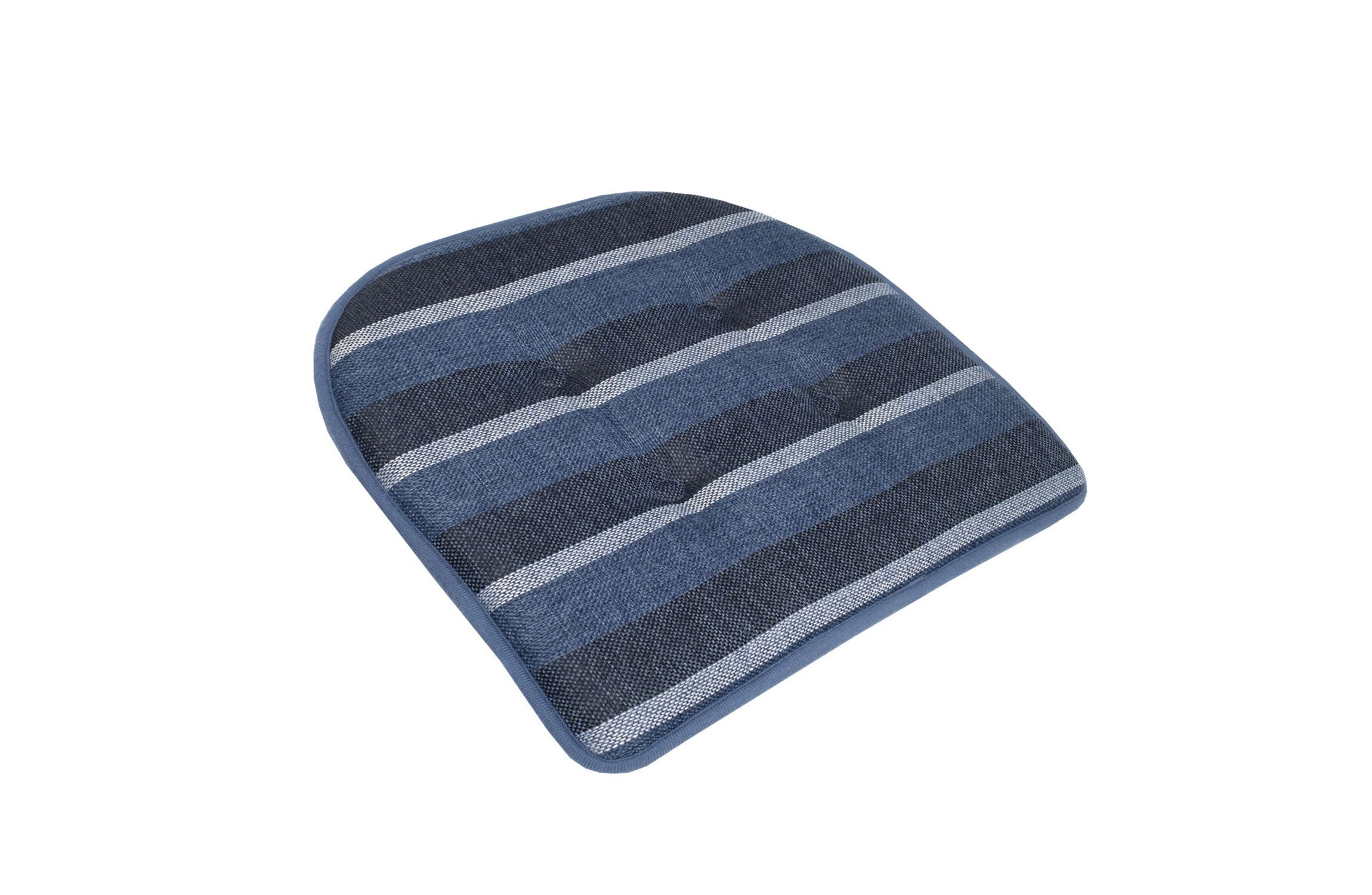 Bradford Striped U Shaped Memory Foam Chair Pad 6 Pack