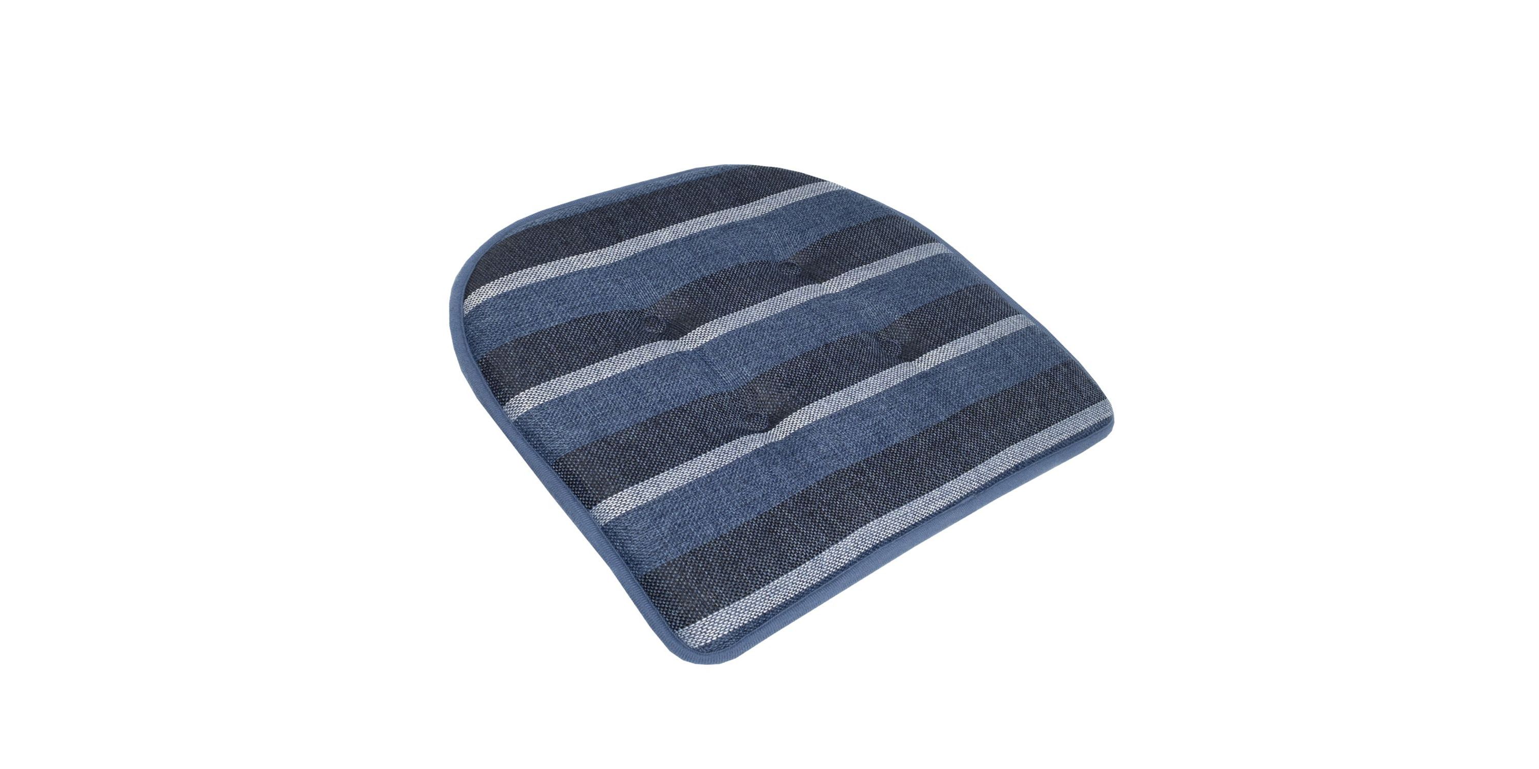 Bradford Striped U Shaped Memory Foam Chair Pad 6 Pack