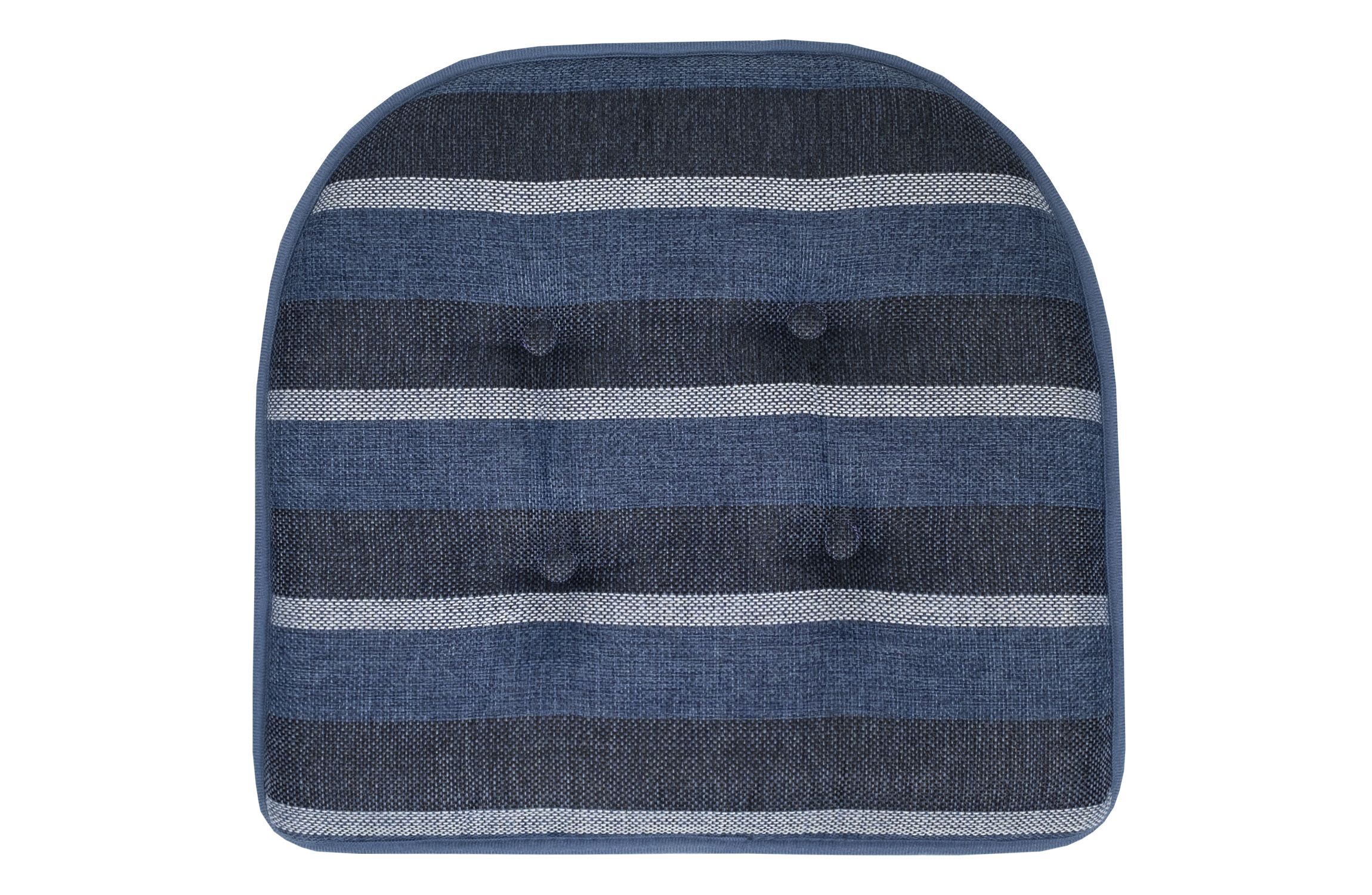 Bradford Striped U Shaped Memory Foam Chair Pad 6 Pack