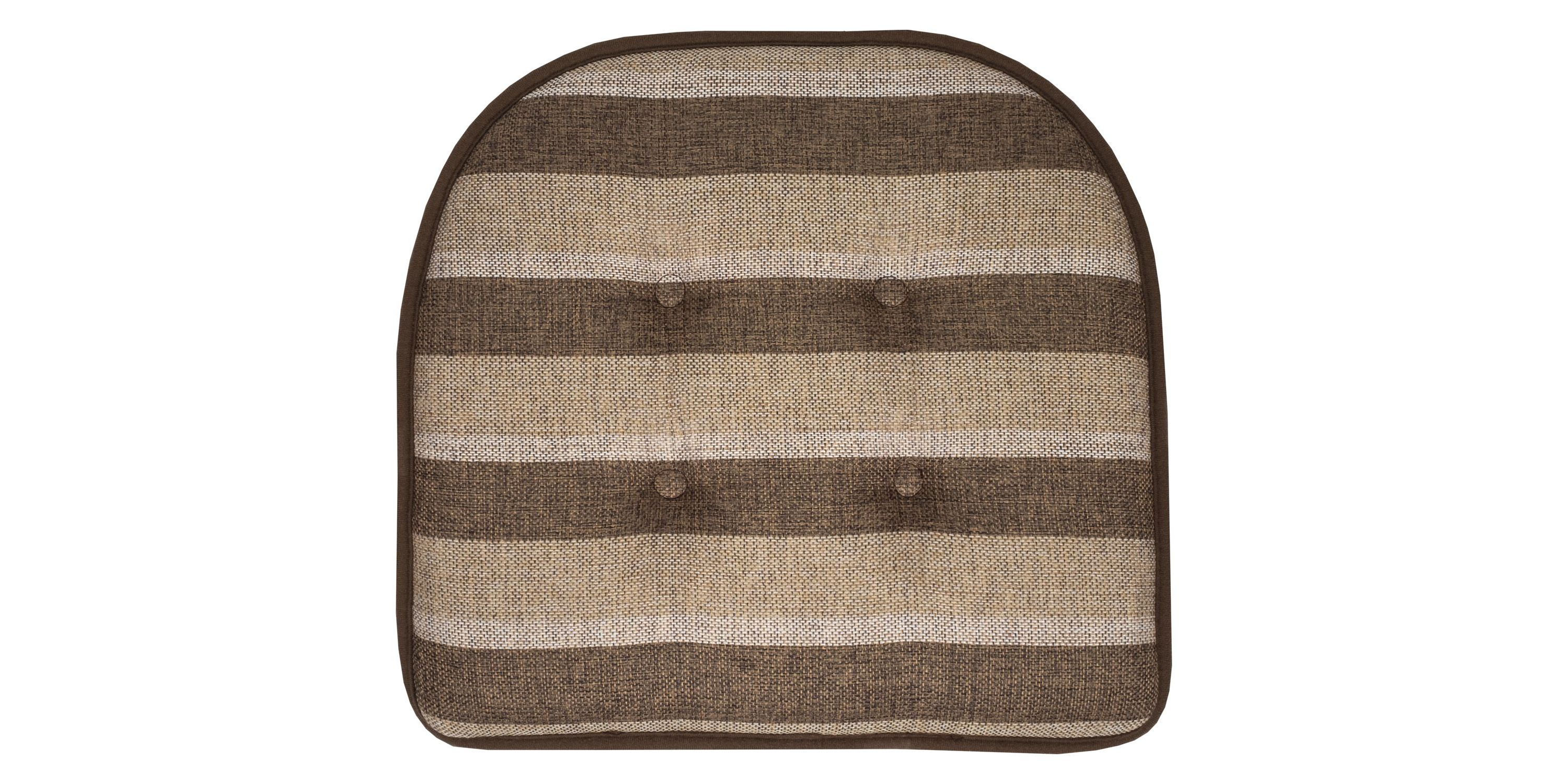 Bradford Striped U Shaped Memory Foam Chair Pad 4 Pack