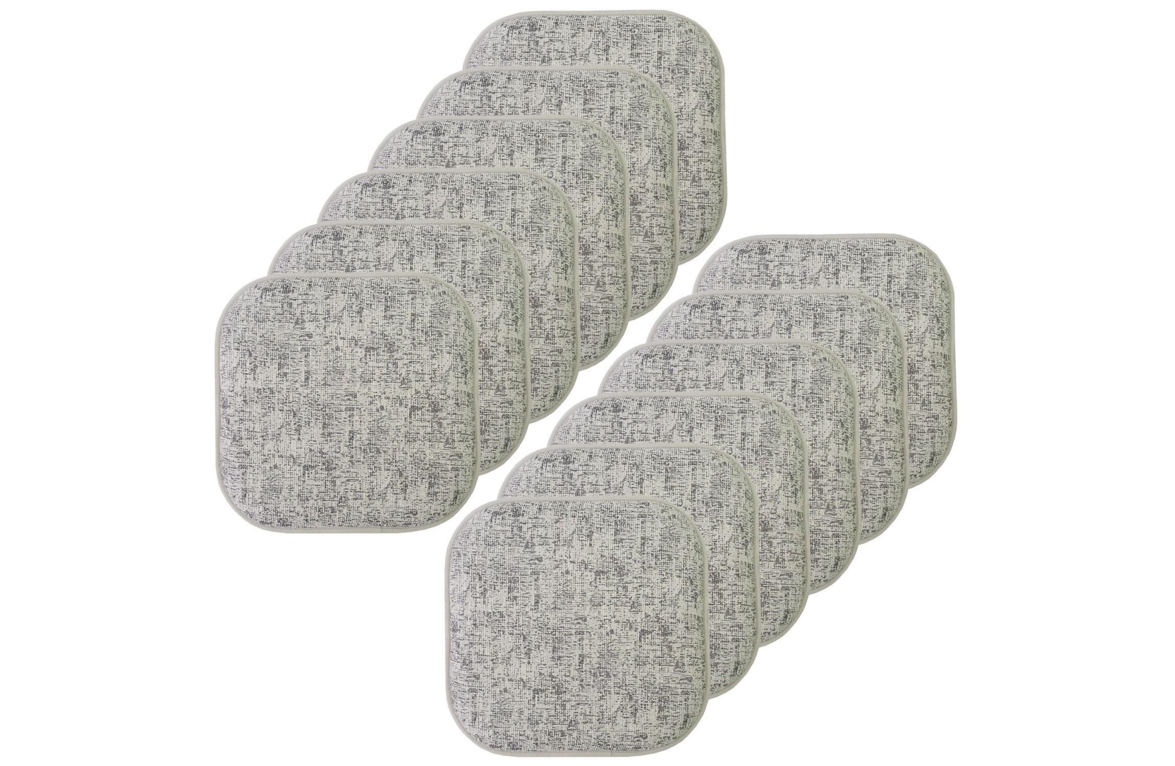 Broadway Memory Foam No Slip Back Chair Pad Cushion 12 Pack
