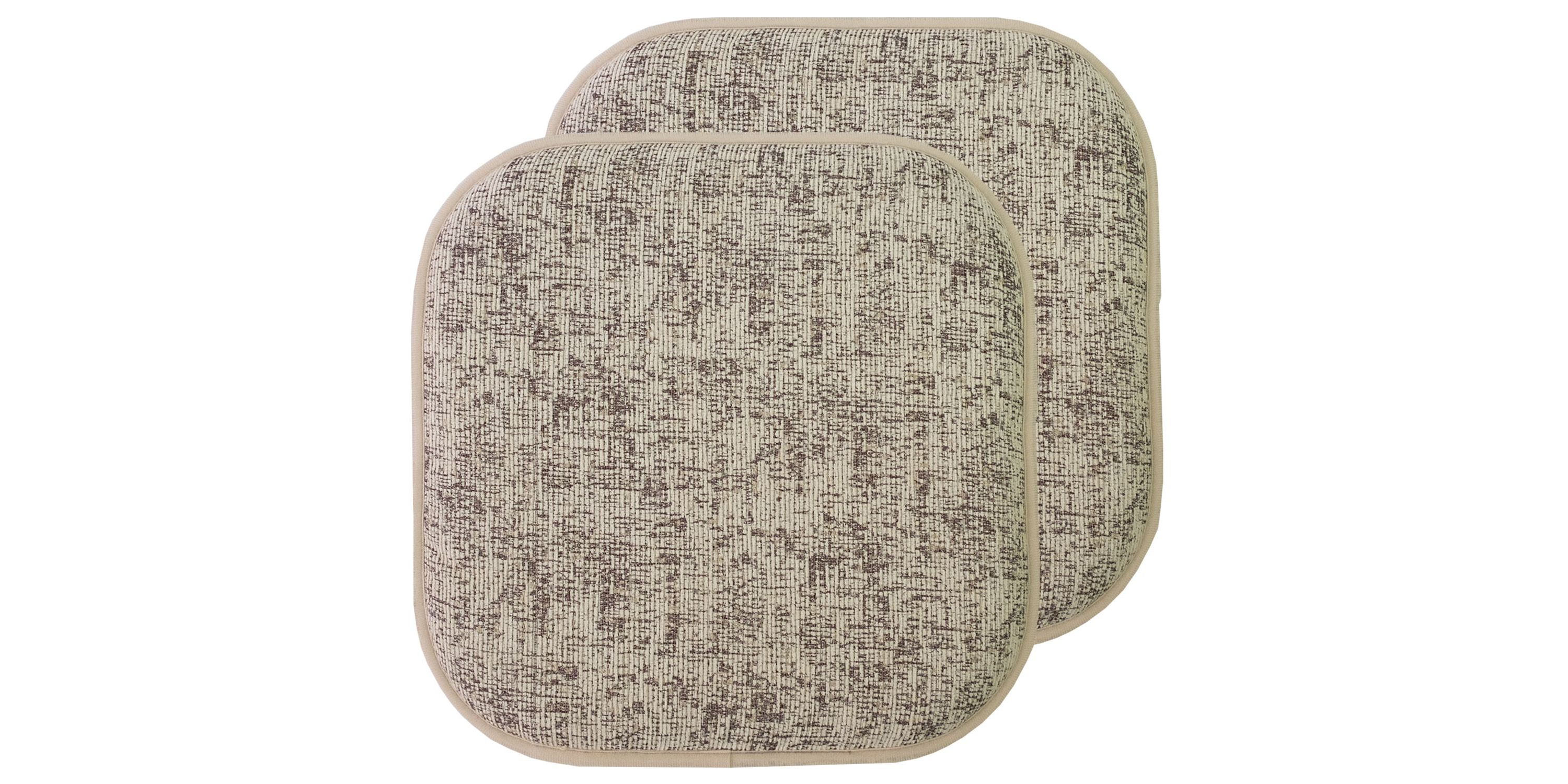 Broadway Memory Foam No Slip Back Chair Pad Cushion 2 Pack