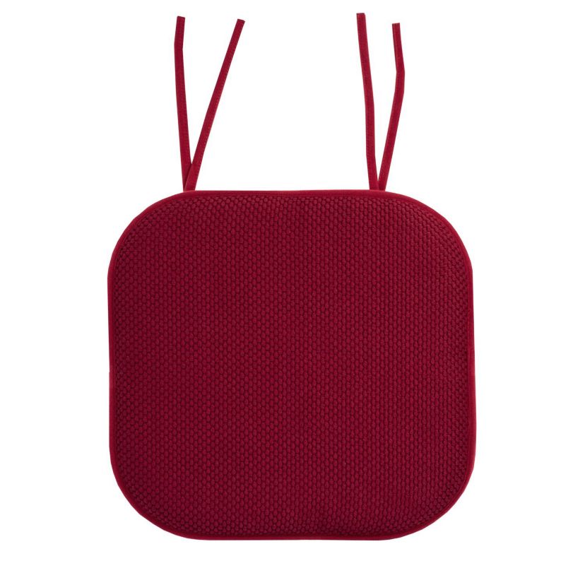 Memory Foam Honeycomb Non-Slip Back Chair Cushion Pad with Ties 12 Pack
