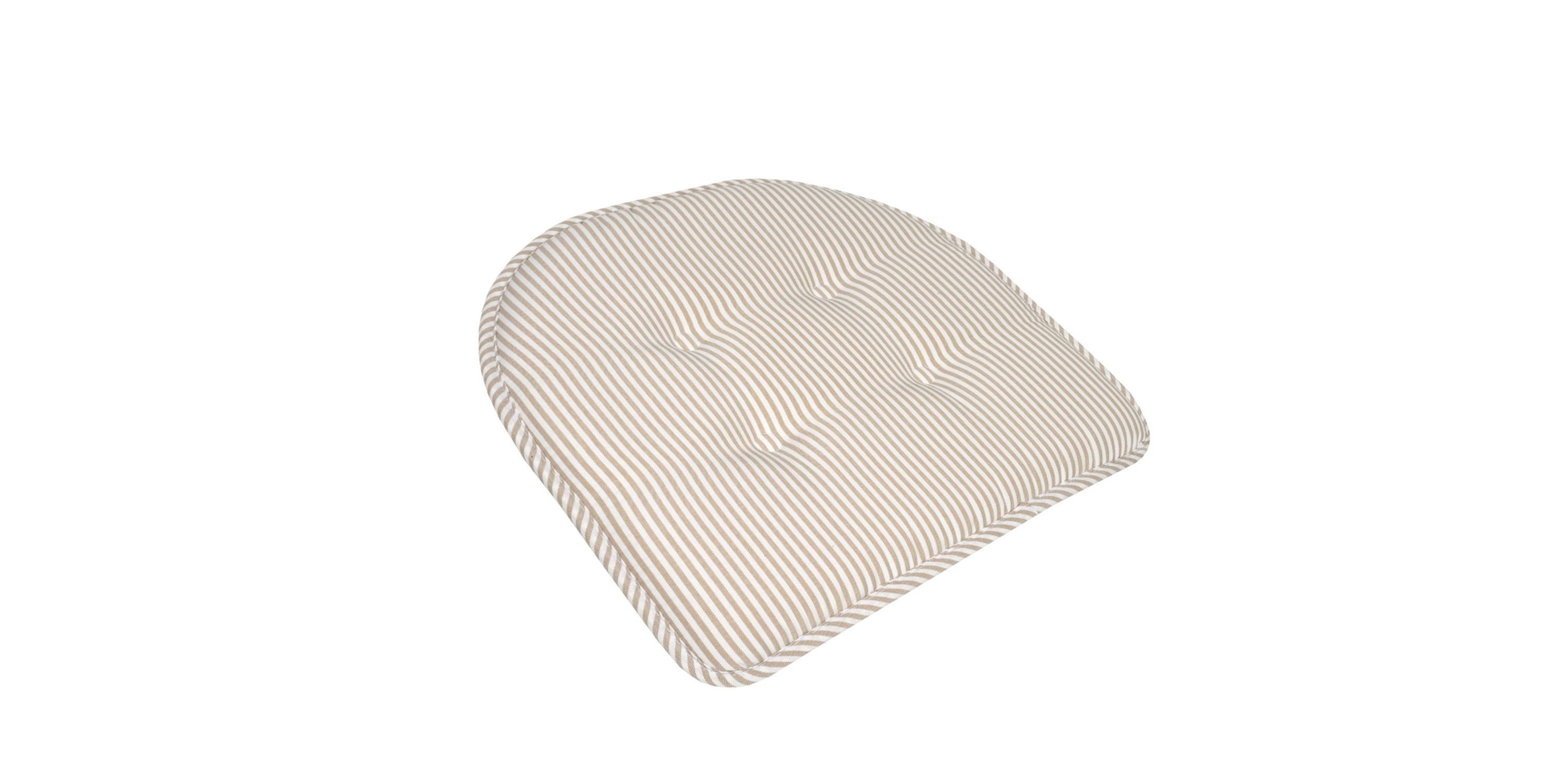 Pinstripe U Shaped Memory Foam Chair Pad 2 Pack