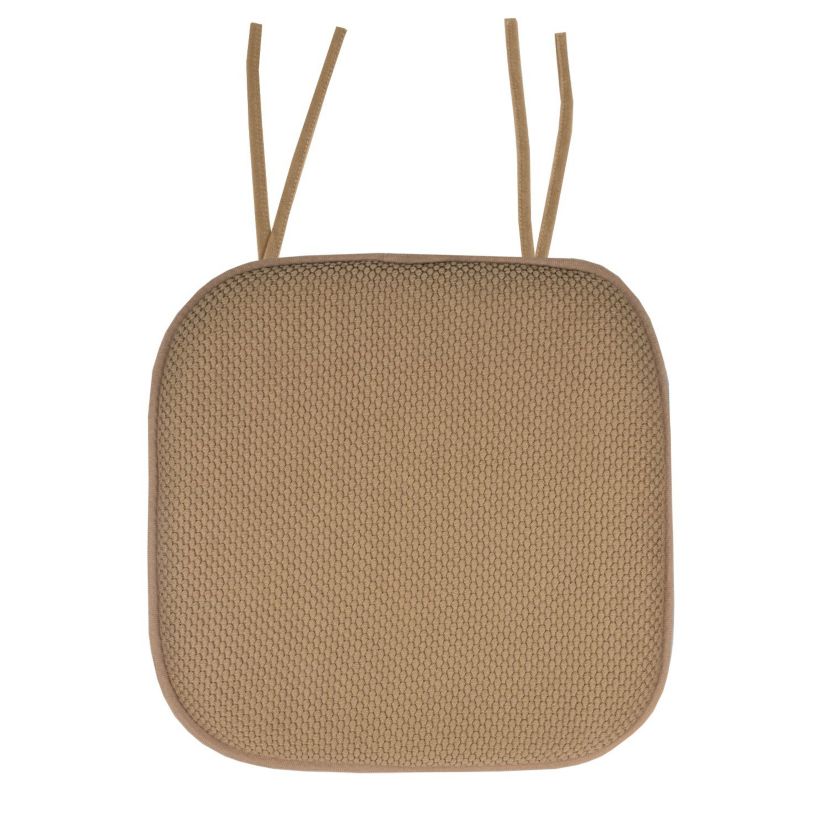 Memory Foam Honeycomb Non-Slip Back Chair Cushion Pad with Ties 6 Pack
