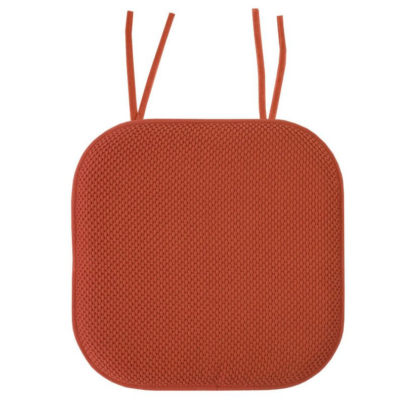 Memory Foam Honeycomb Non-Slip Back Chair Cushion Pad with Ties 4 Pack