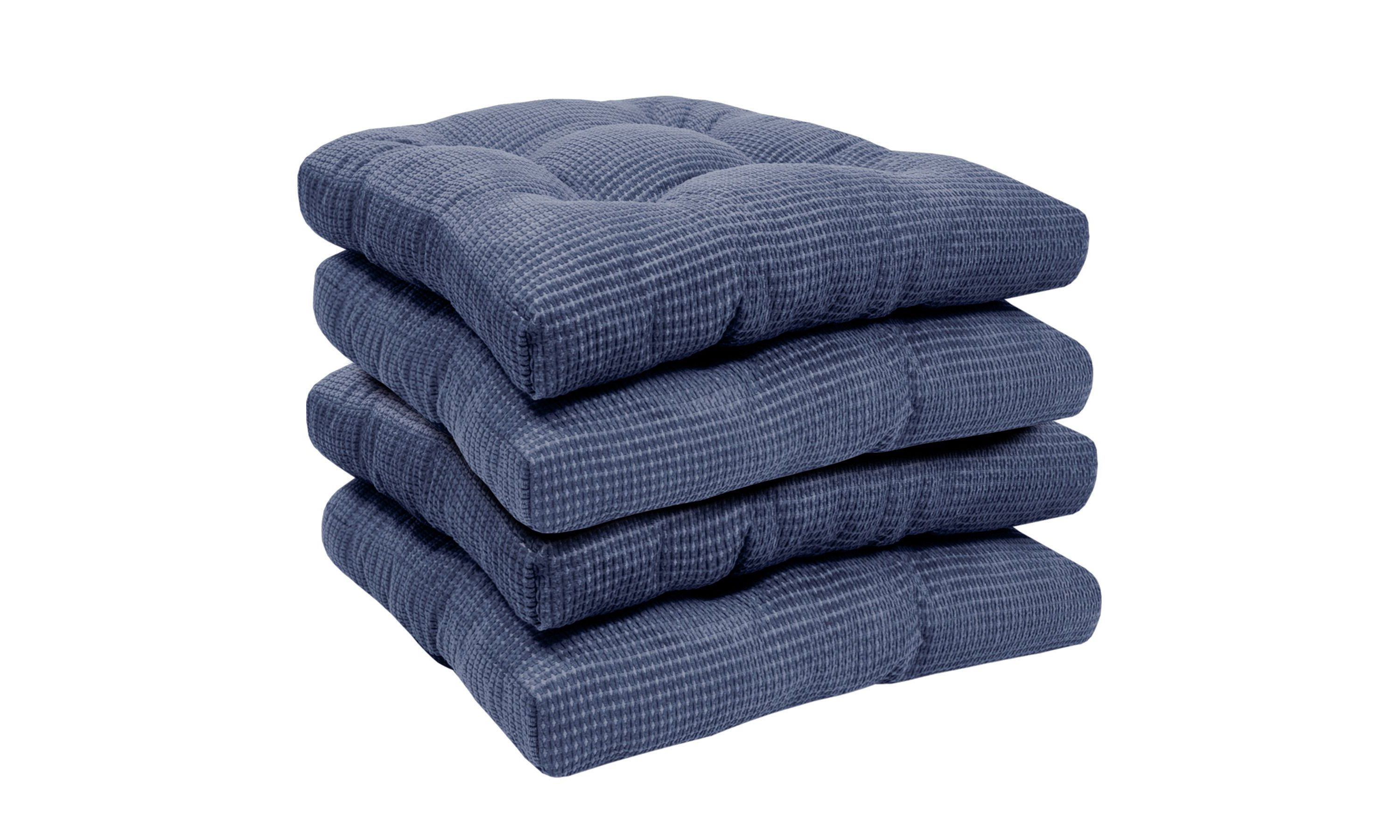 Fluffy Memory Foam Non Slip Chair Cushion Pad 4 Pack