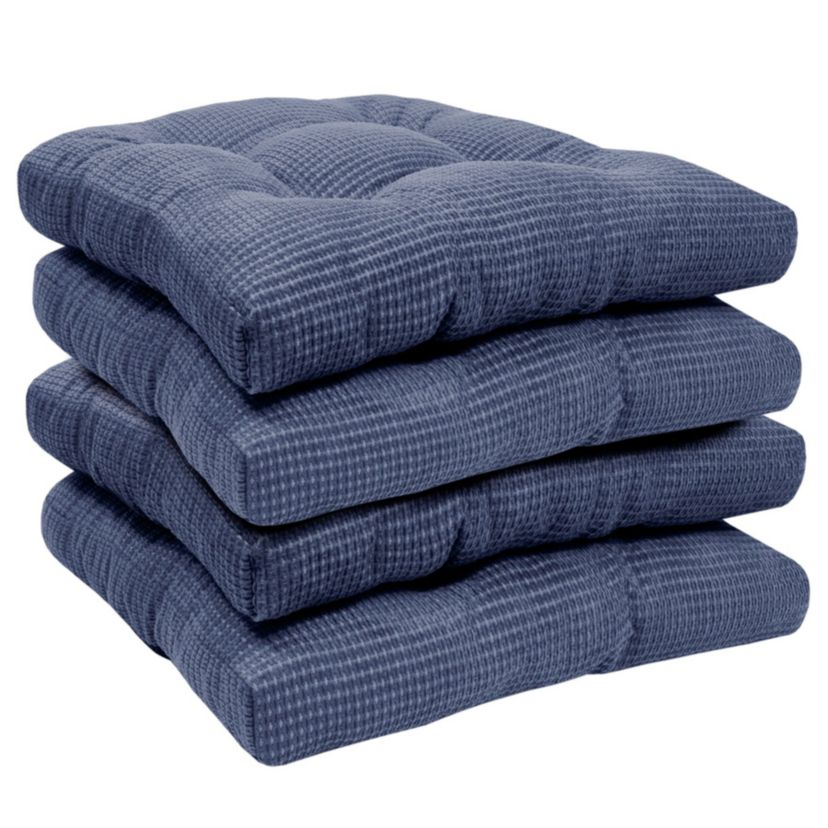 Fluffy Memory Foam Non Slip Chair Cushion Pad 4 Pack