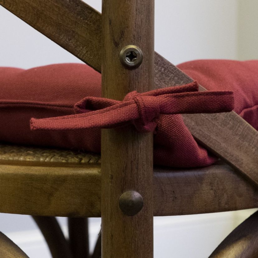 Chair Pad Cushion Tufted Cotton Cover 4 Pack