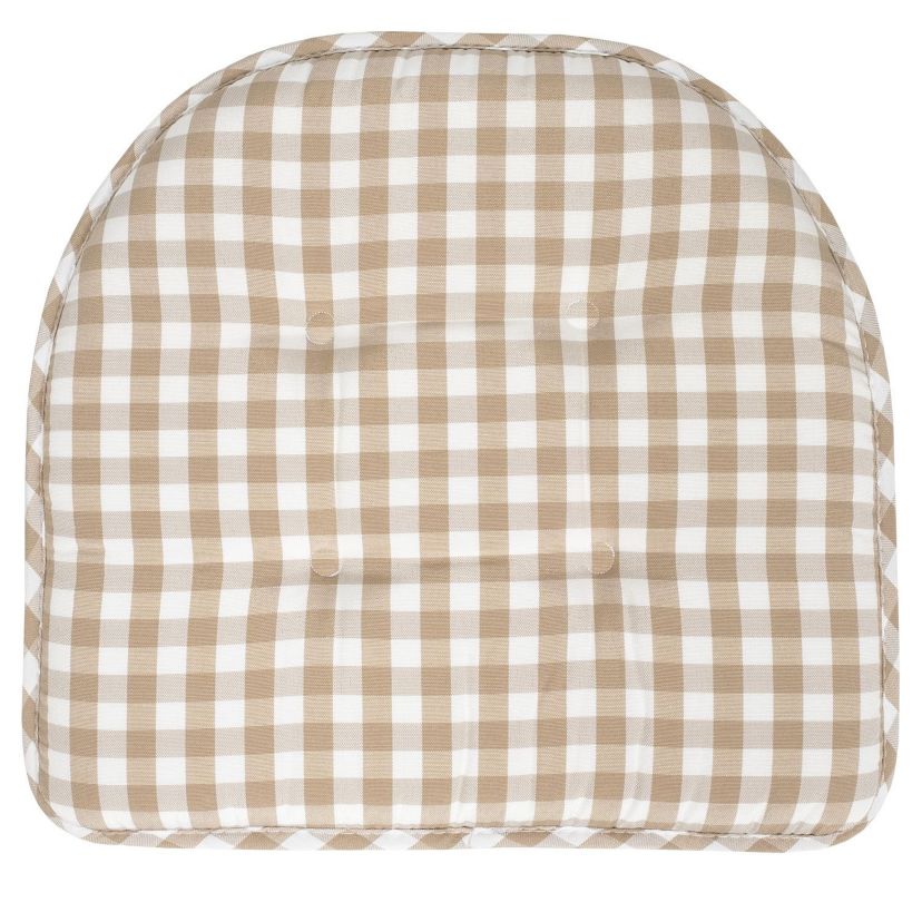 Checkered Memory Foam U-Shape Non-Slip Chair Cushion Pad 12 Pack