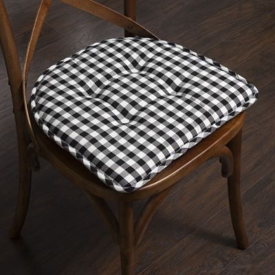 Checkered Memory Foam U-Shape Non-Slip Chair Cushion Pad 12 Pack