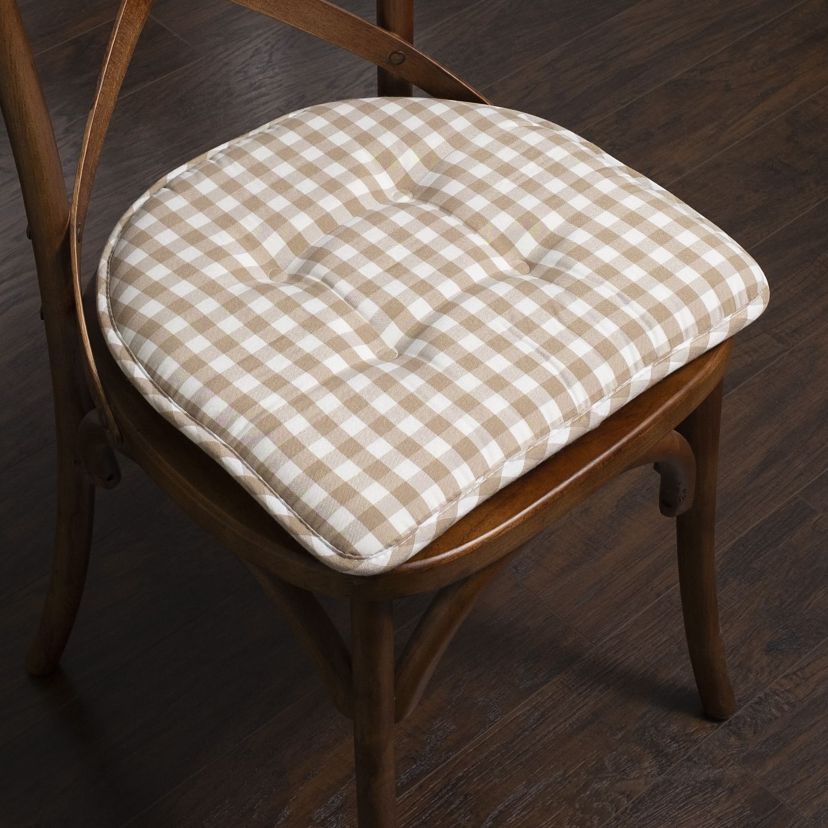 Checkered Memory Foam U-Shape Non-Slip Chair Cushion Pad 12 Pack