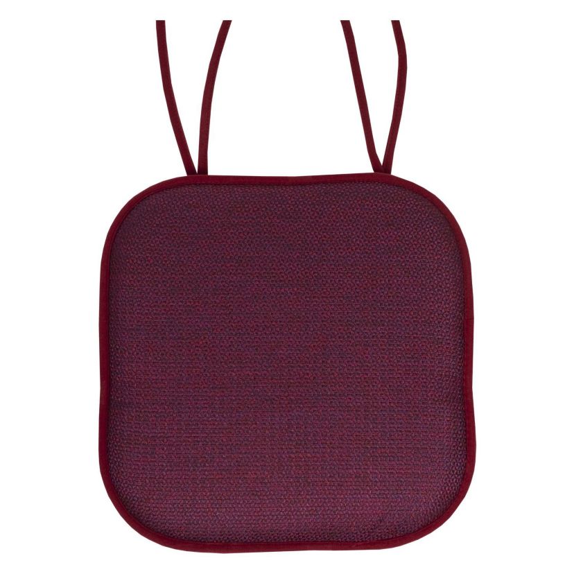 Cameron Memory Foam Non-Slip Chair Cushion Pad with Ties 6 Pack