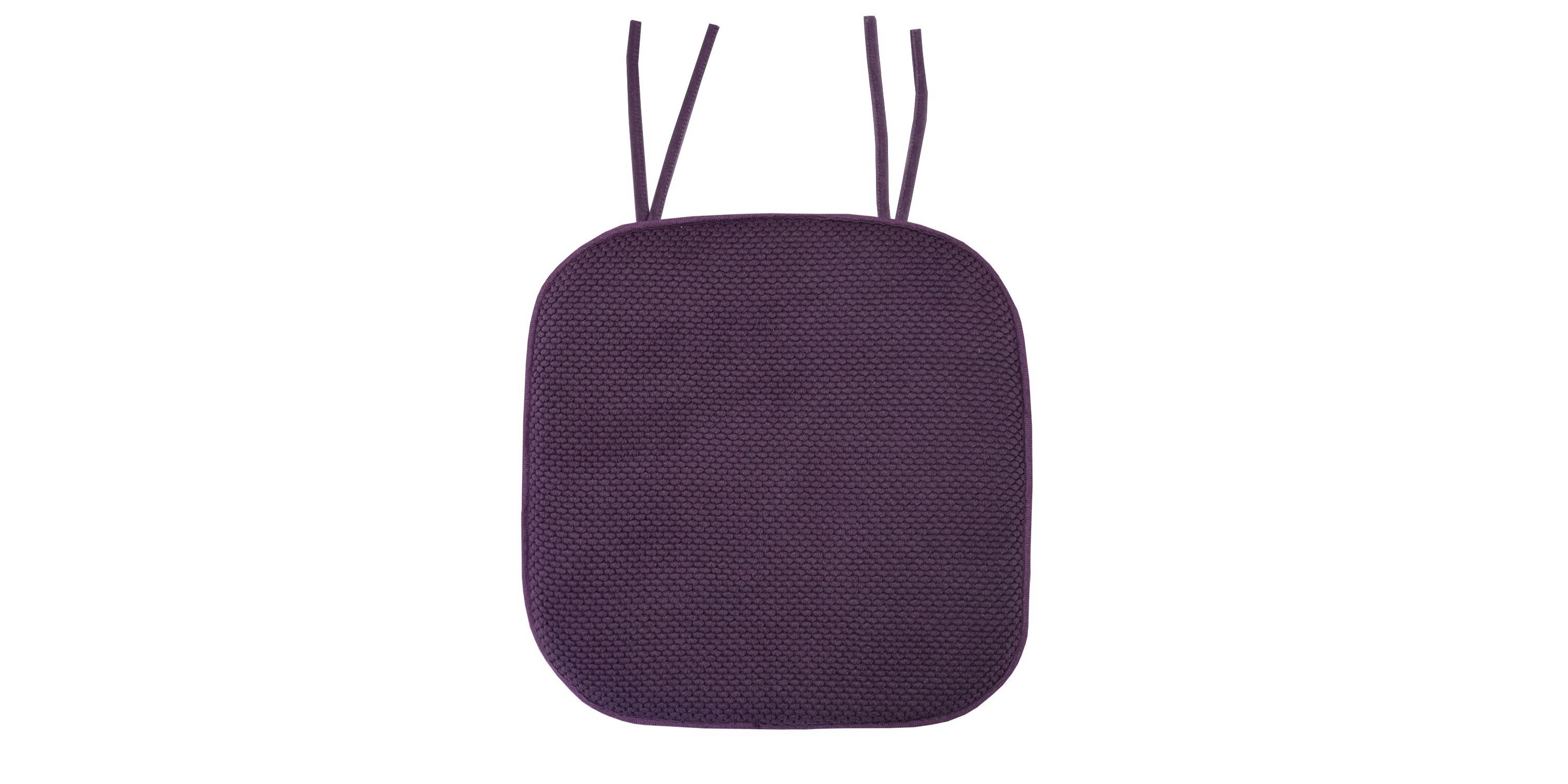 Memory Foam Honeycomb Non-Slip Back Chair Cushion Pad with Ties 2 Pack