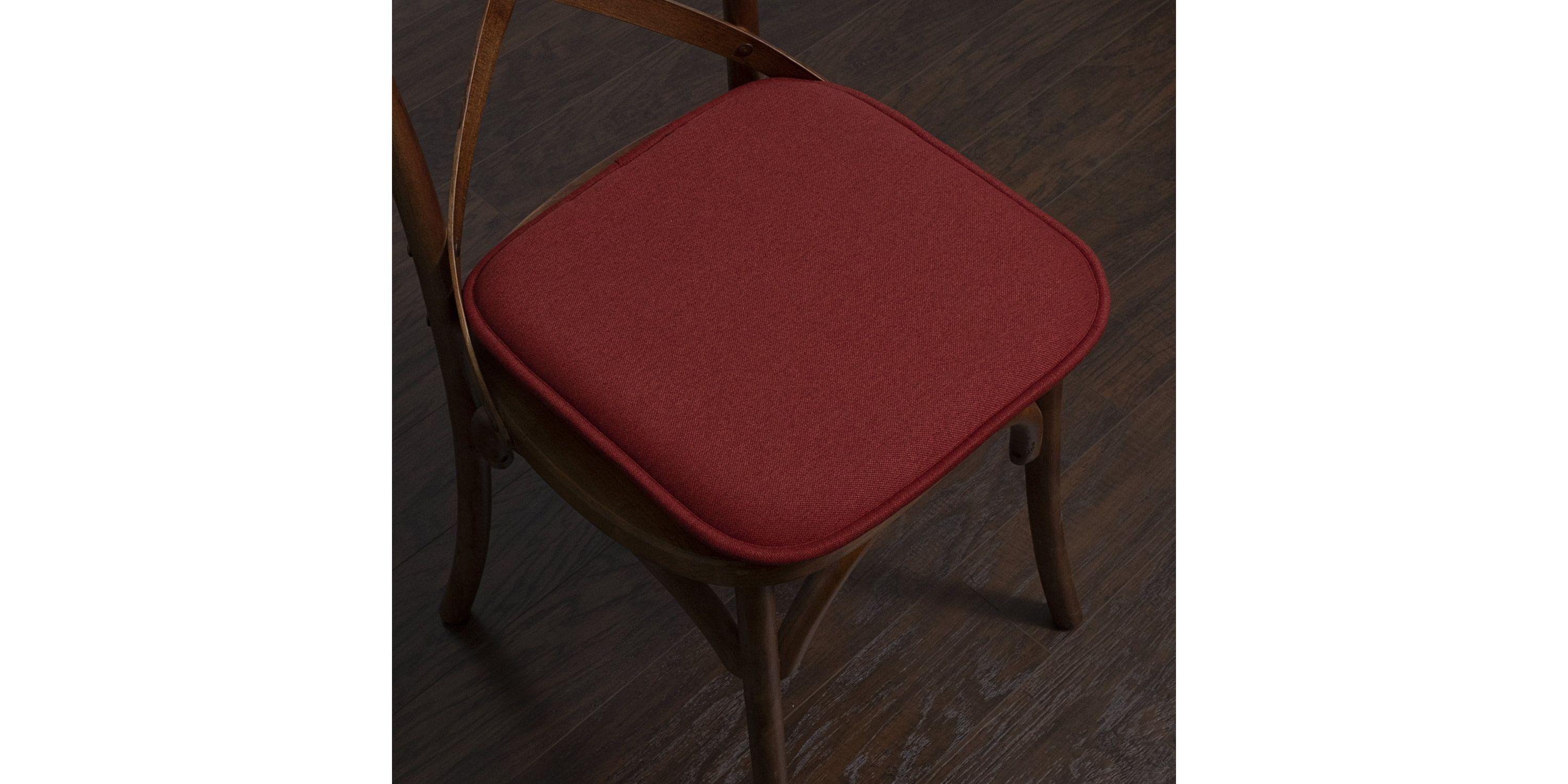 Charlotte Jacquard Cover Memory Foam Chair Pads 6 Pack