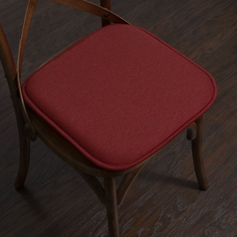 Charlotte Jacquard Cover Memory Foam Chair Pads 6 Pack