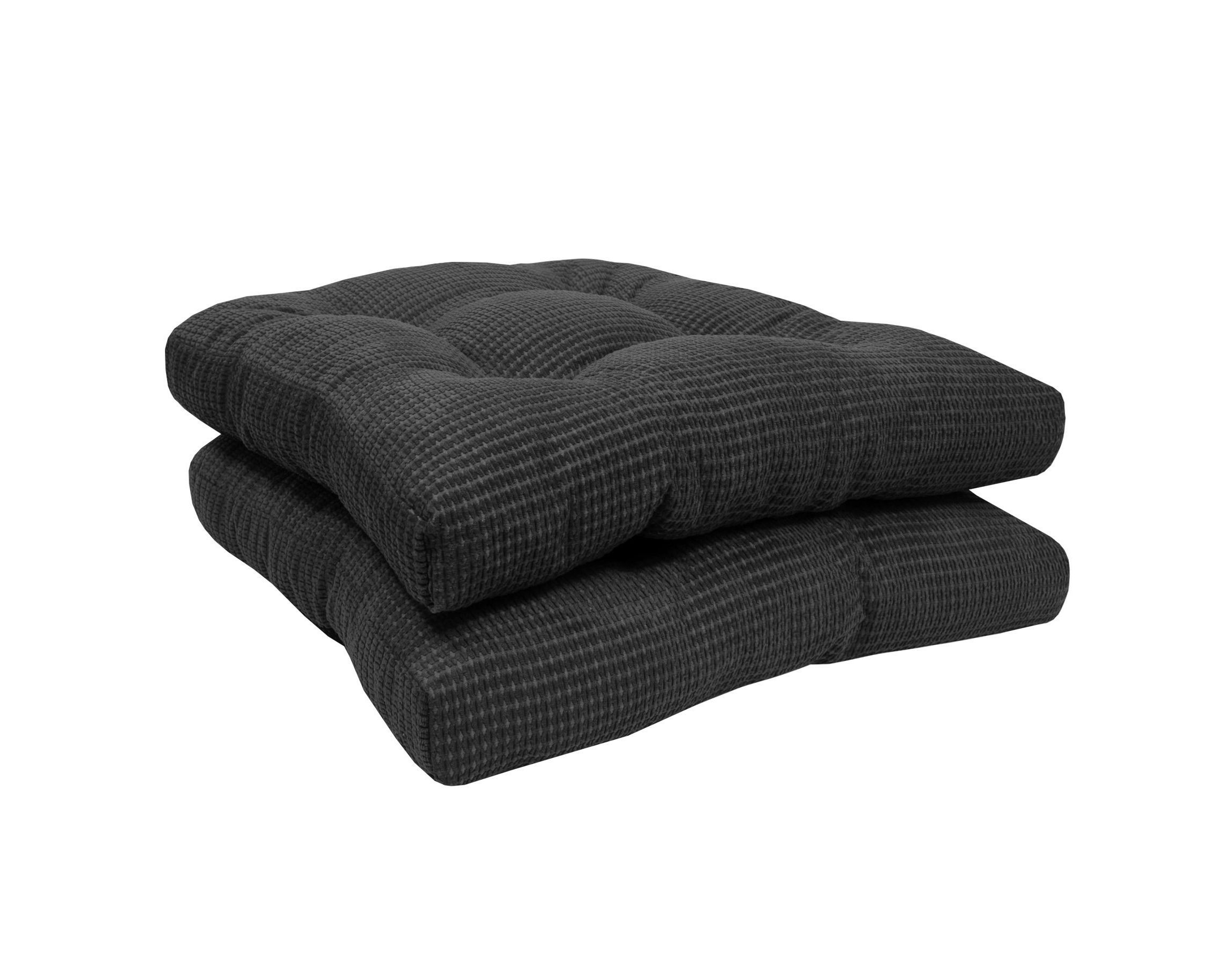 Fluffy Memory Foam Non Slip Chair Cushion Pad 2 Pack