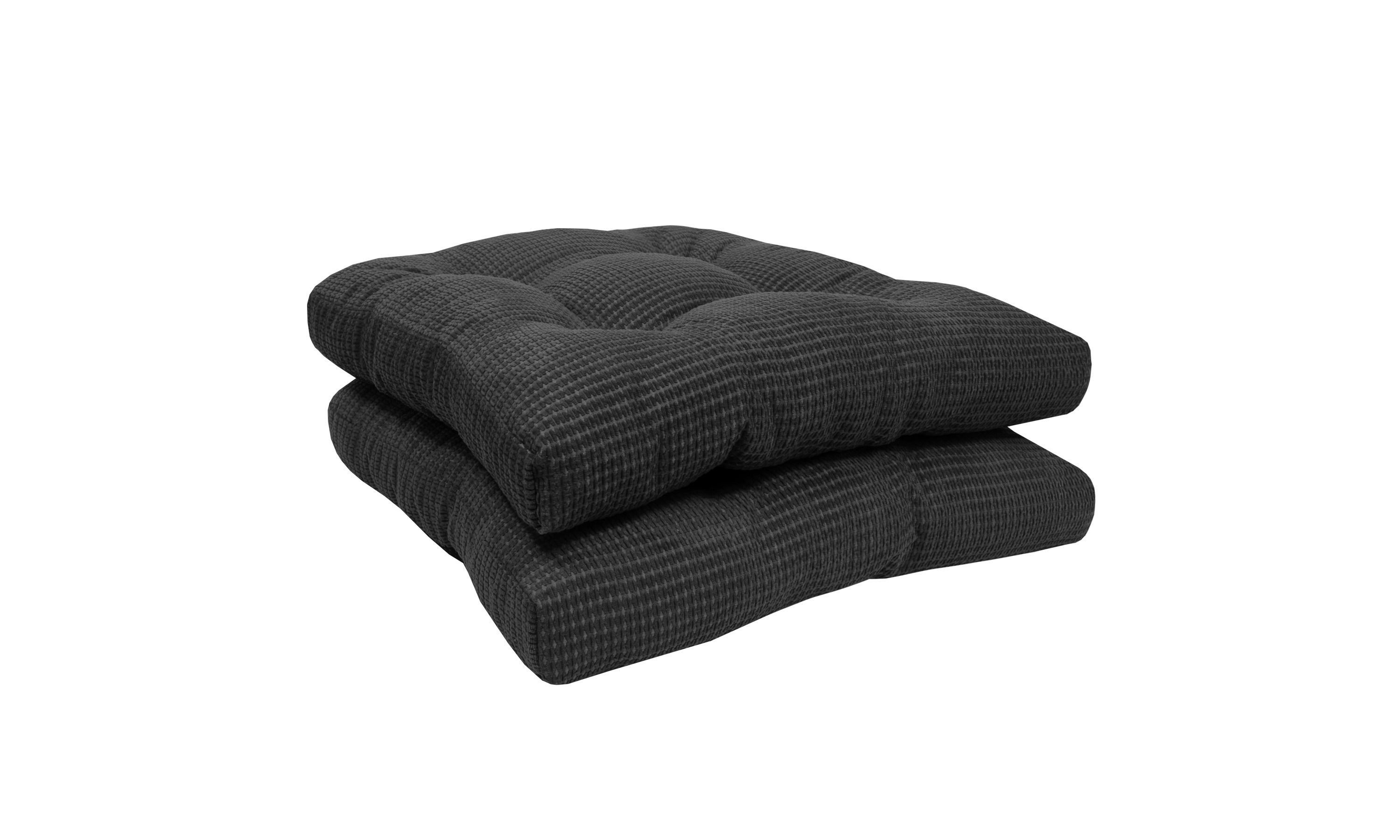 Fluffy Memory Foam Non Slip Chair Cushion Pad 2 Pack