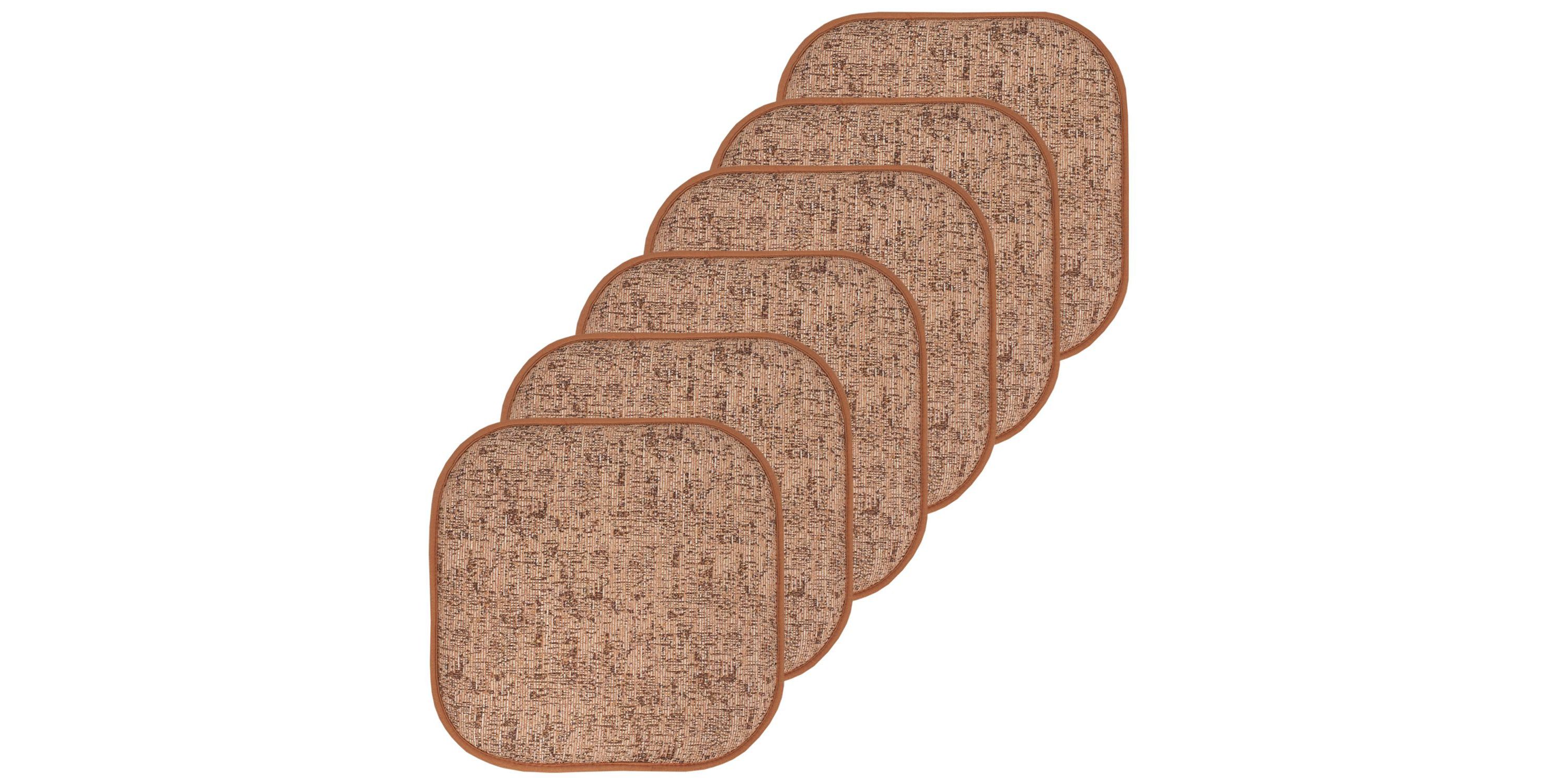 Broadway Memory Foam No Slip Back Chair Pad Cushion 6 Pack