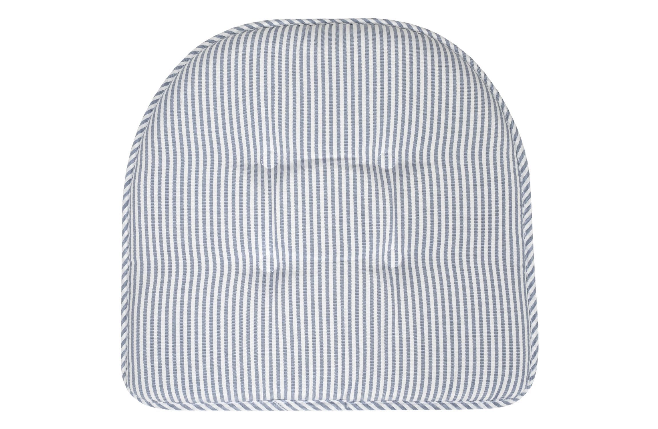 Pinstripe U Shaped Memory Foam Chair Pad 6 Pack