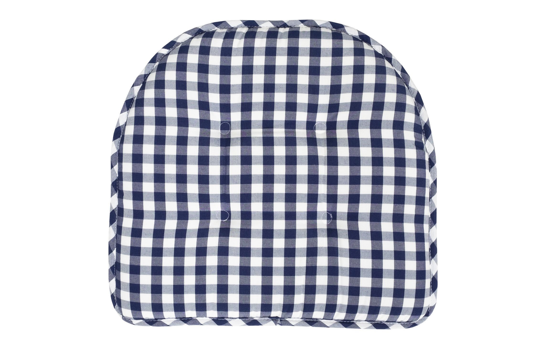 Checkered Memory Foam U-Shape Non-Slip Chair Cushion Pad 2 Pack