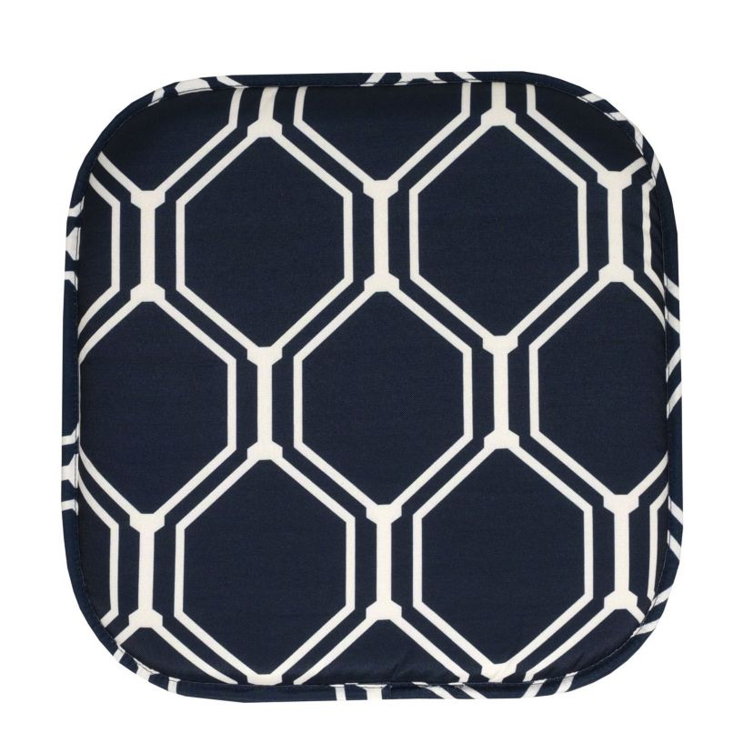 Mirage Hexagonal Print Memory Foam Chair Pads 12 Pack