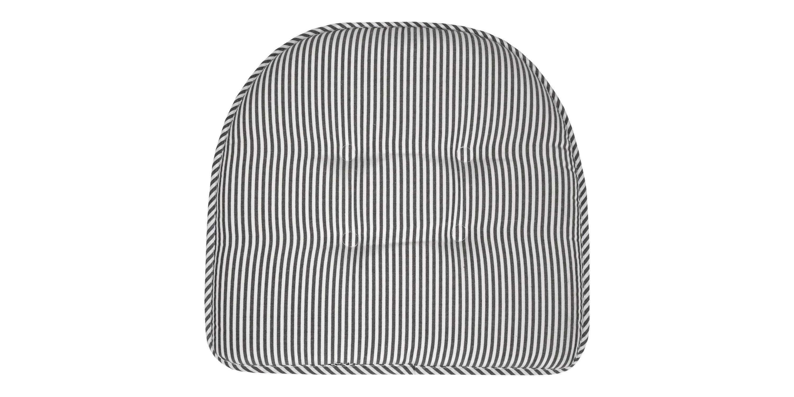 Pinstripe U Shaped Memory Foam Chair Pad 4 Pack