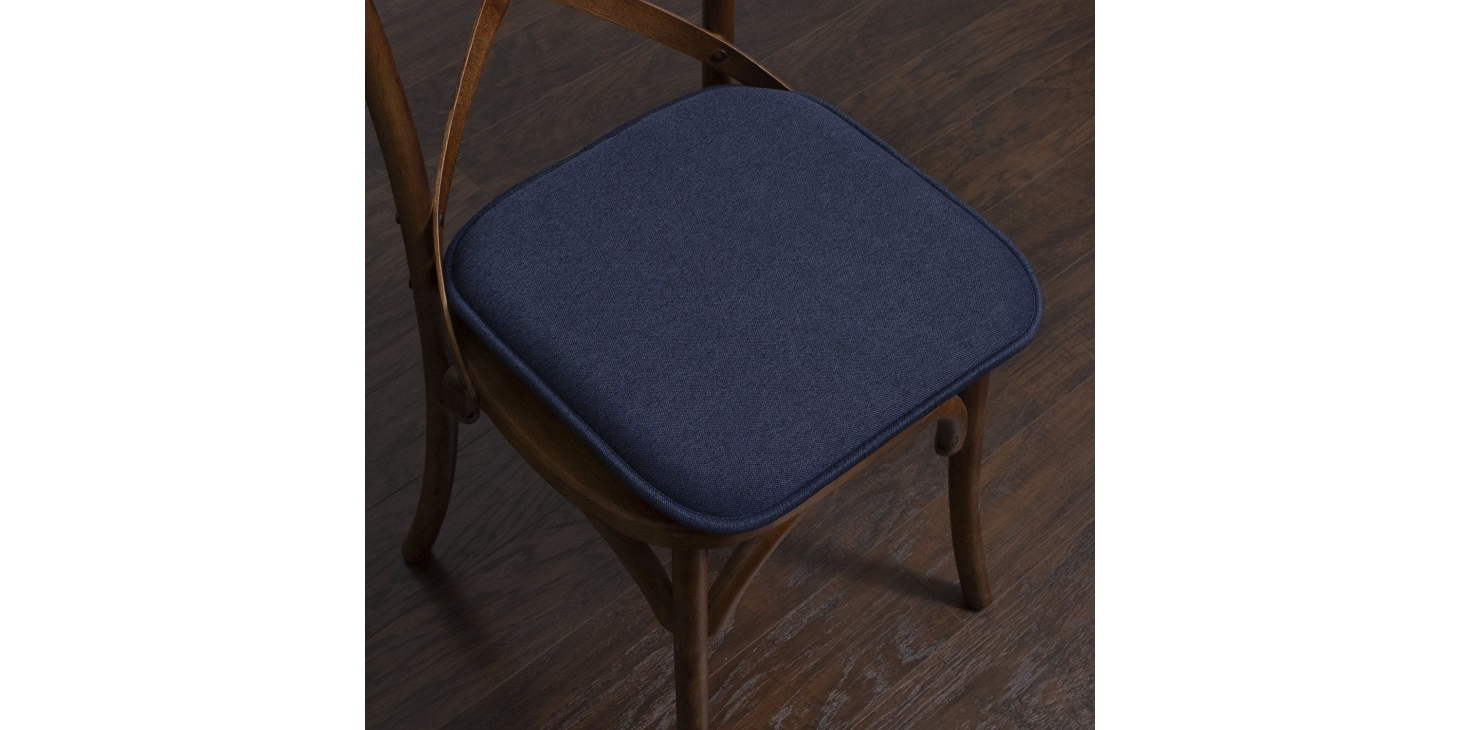 Charlotte Jacquard Cover Memory Foam Chair Pads 4 Pack