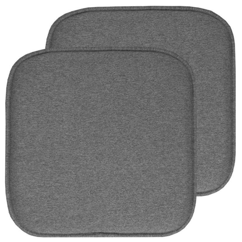 Charlotte Jacquard Cover Memory Foam Chair Pads 2 Pack