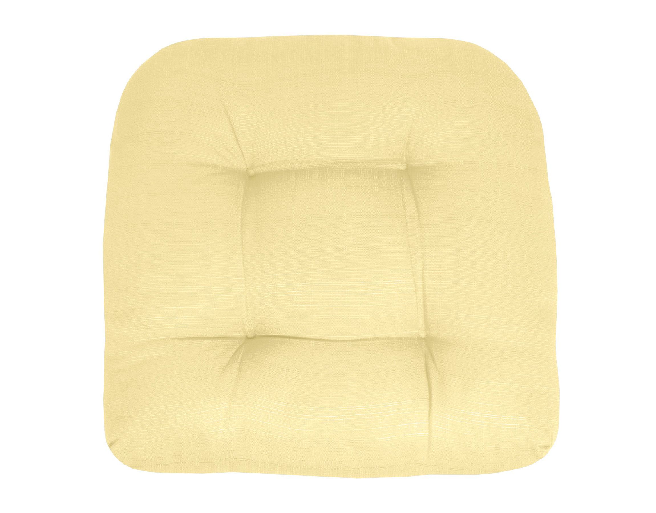 Indoor-Outdoor Reversible Patio Seat Cushion Pad 4 Pack