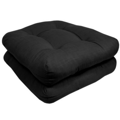 Sweet Home Collection Indoor-Outdoor Reversible Patio Seat Cushion Pad 2 Pack