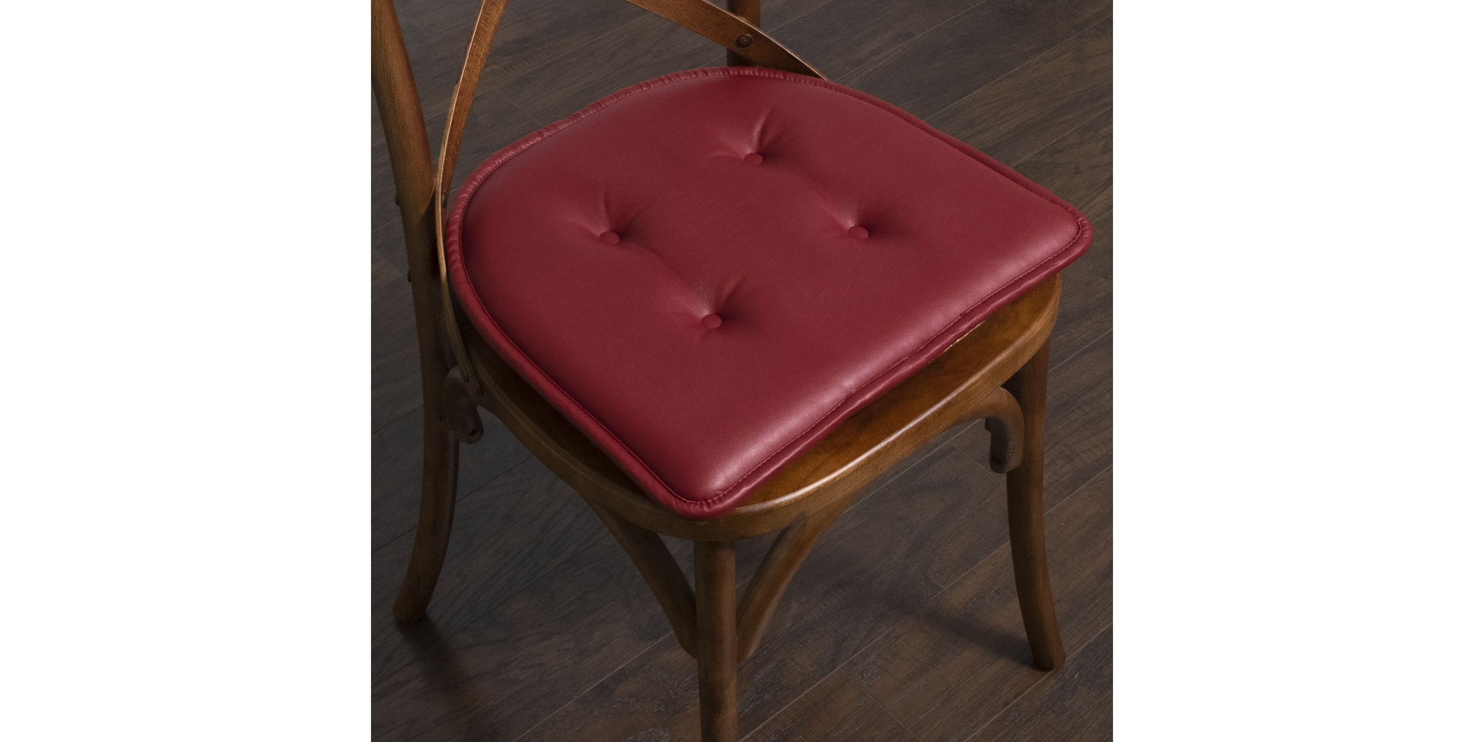 U-Shape Memory Foam Chair Pad Cushion No Slip Faux Leather 4 Pack