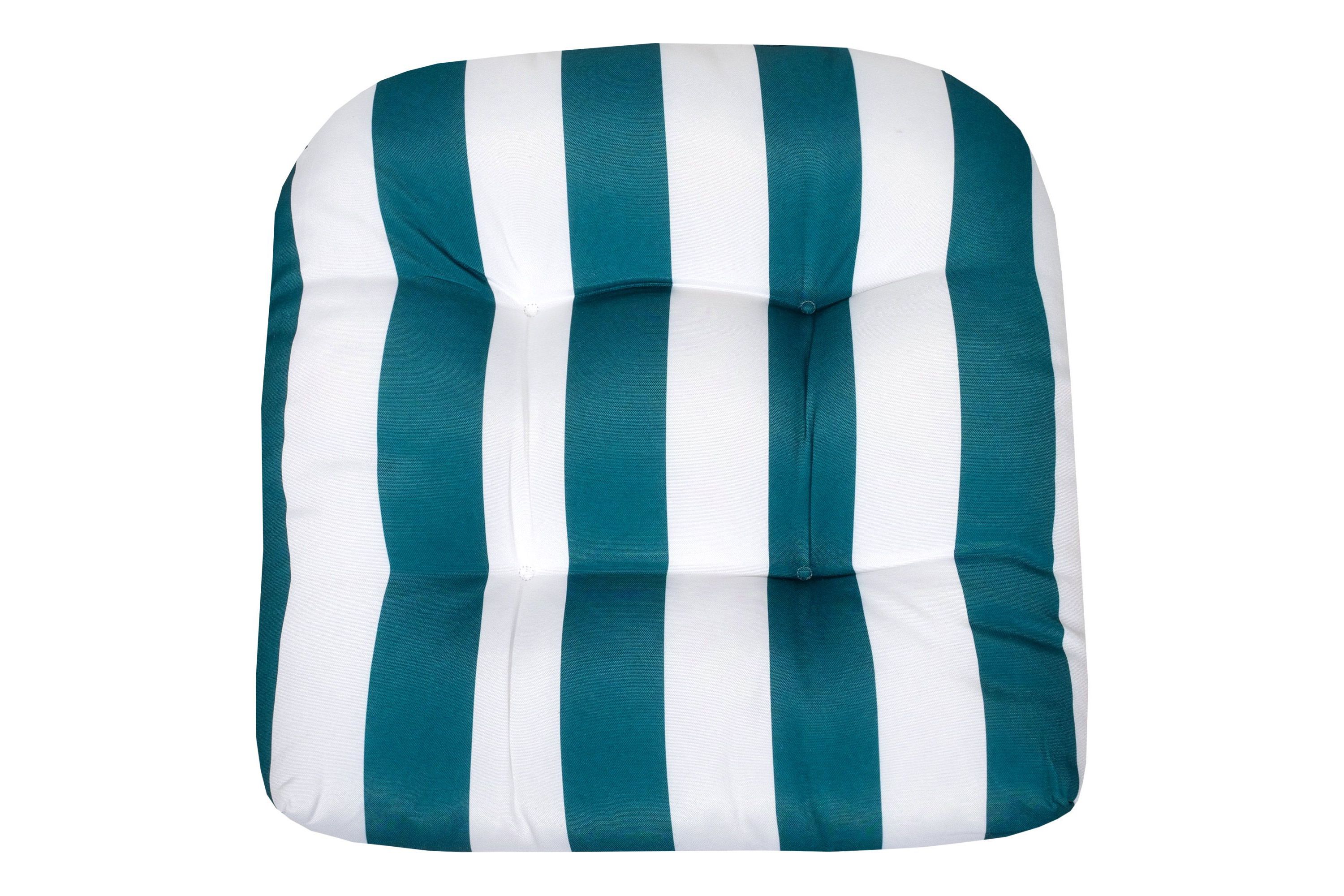 Havana Striped Tufted Patio Seat Cushion 2 Pack