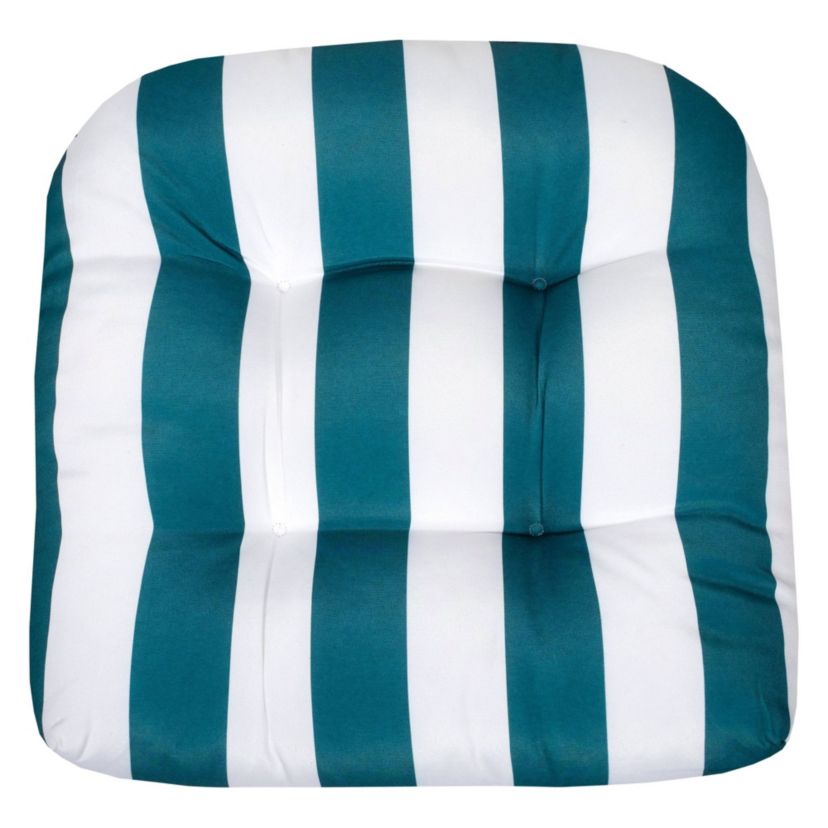 Havana Striped Tufted Patio Seat Cushion 2 Pack