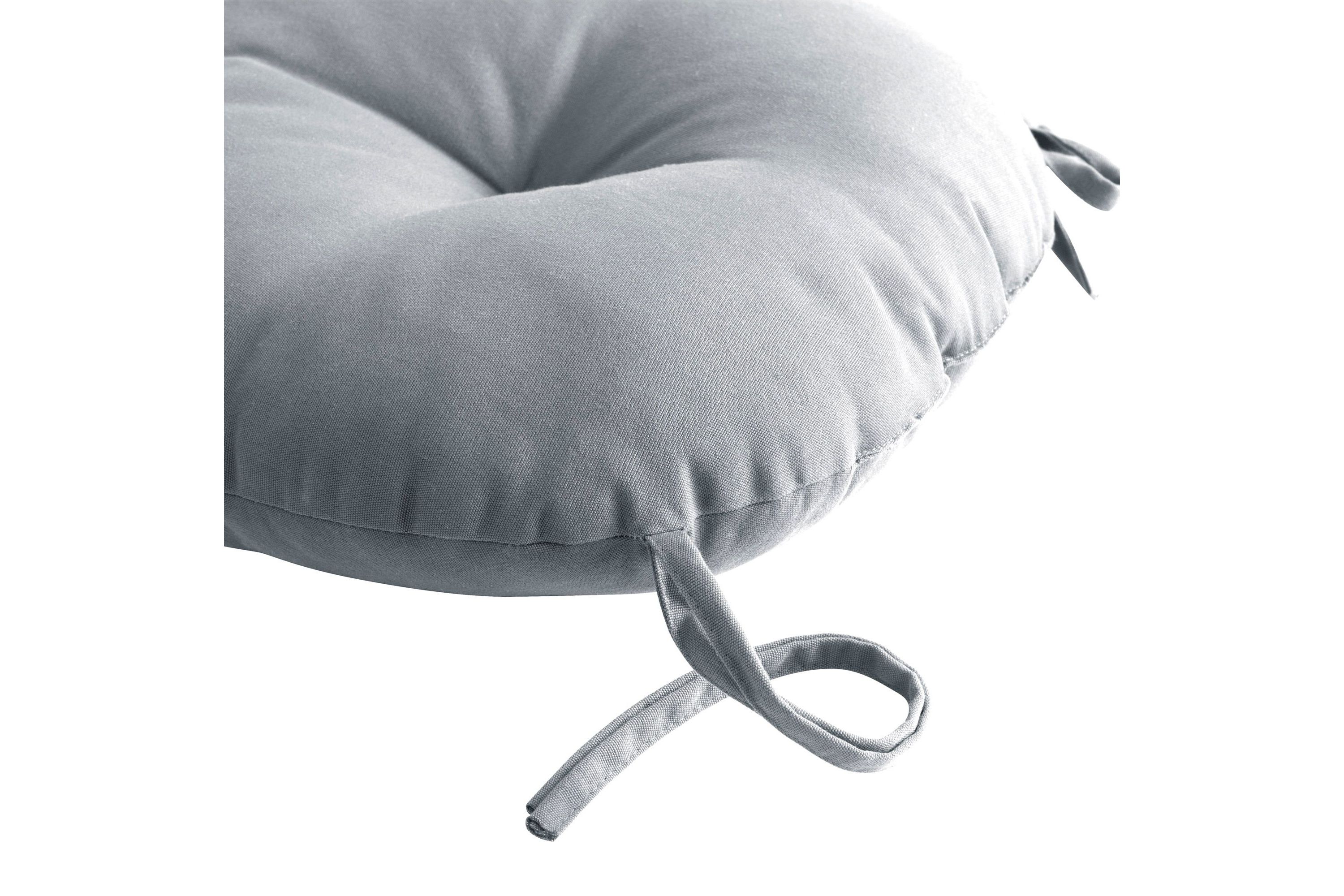 Bistro Patio Chair Tufted Cushion With Ties 4 Pack