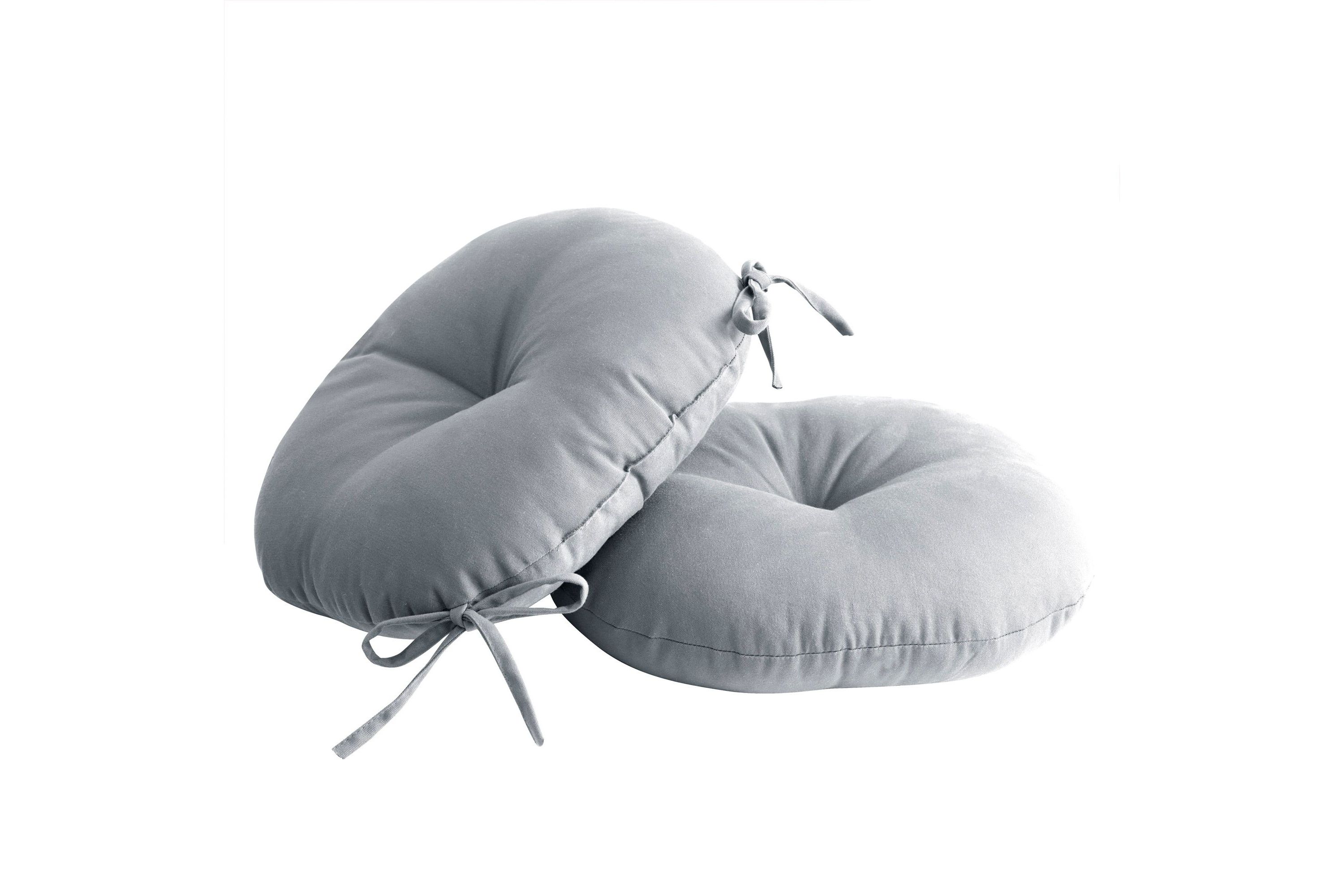 Bistro Patio Chair Tufted Cushion With Ties 4 Pack