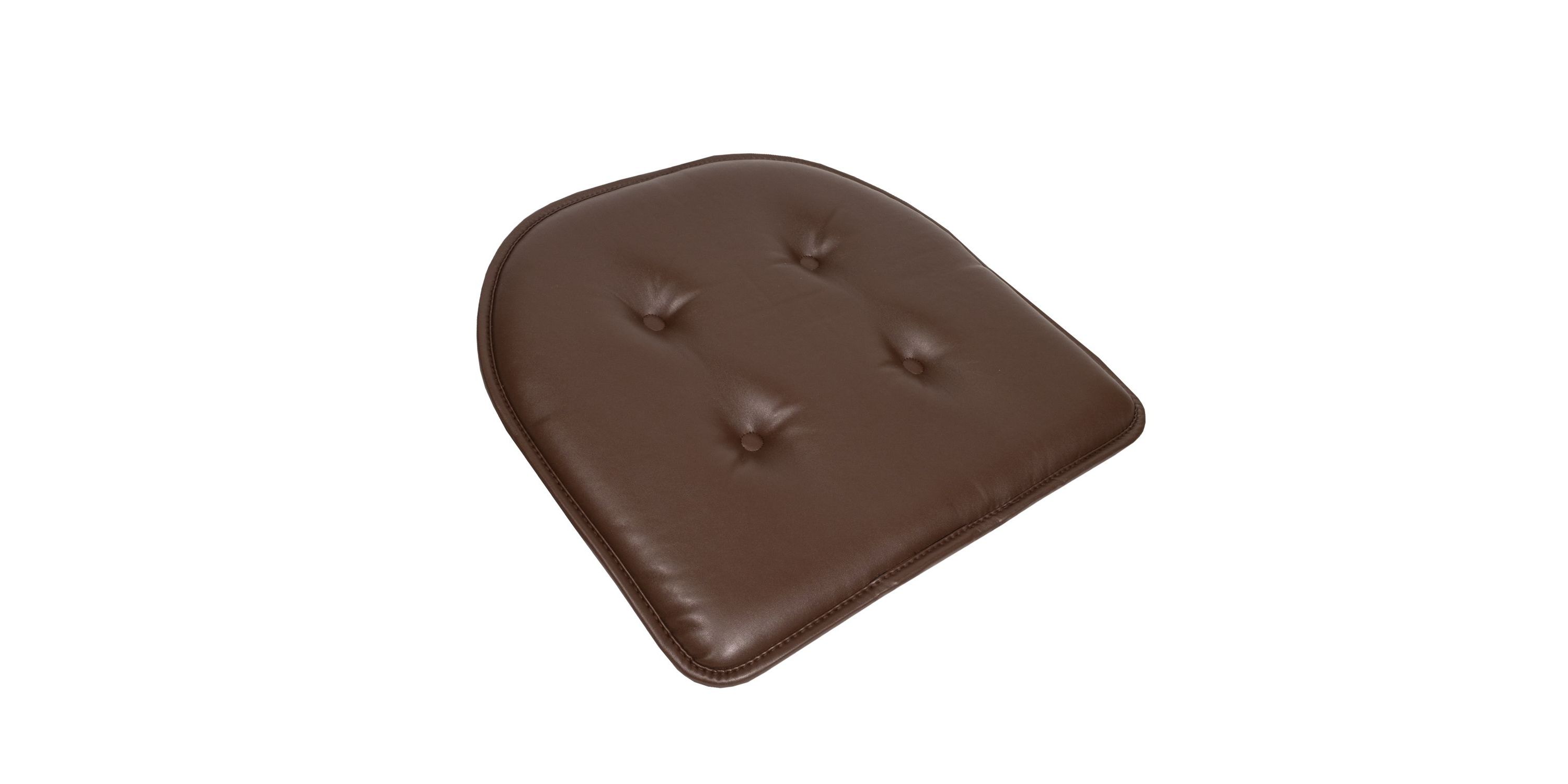 U-Shape Memory Foam Chair Pad Cushion No Slip Faux Leather 6 Pack