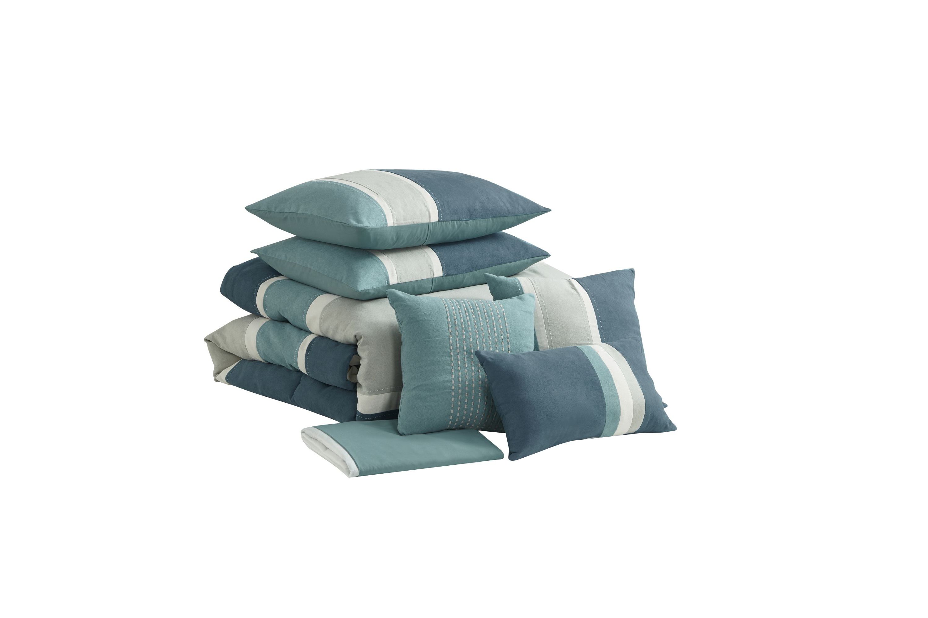 Harvey 7 Piece Suede Comforter Set