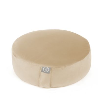 Sweet Home Collection Meditation Cushion, Round Yoga Pillow, Beige
