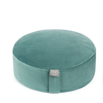Sweet Home Collection Meditation Cushion, Round Yoga Pillow, Teal