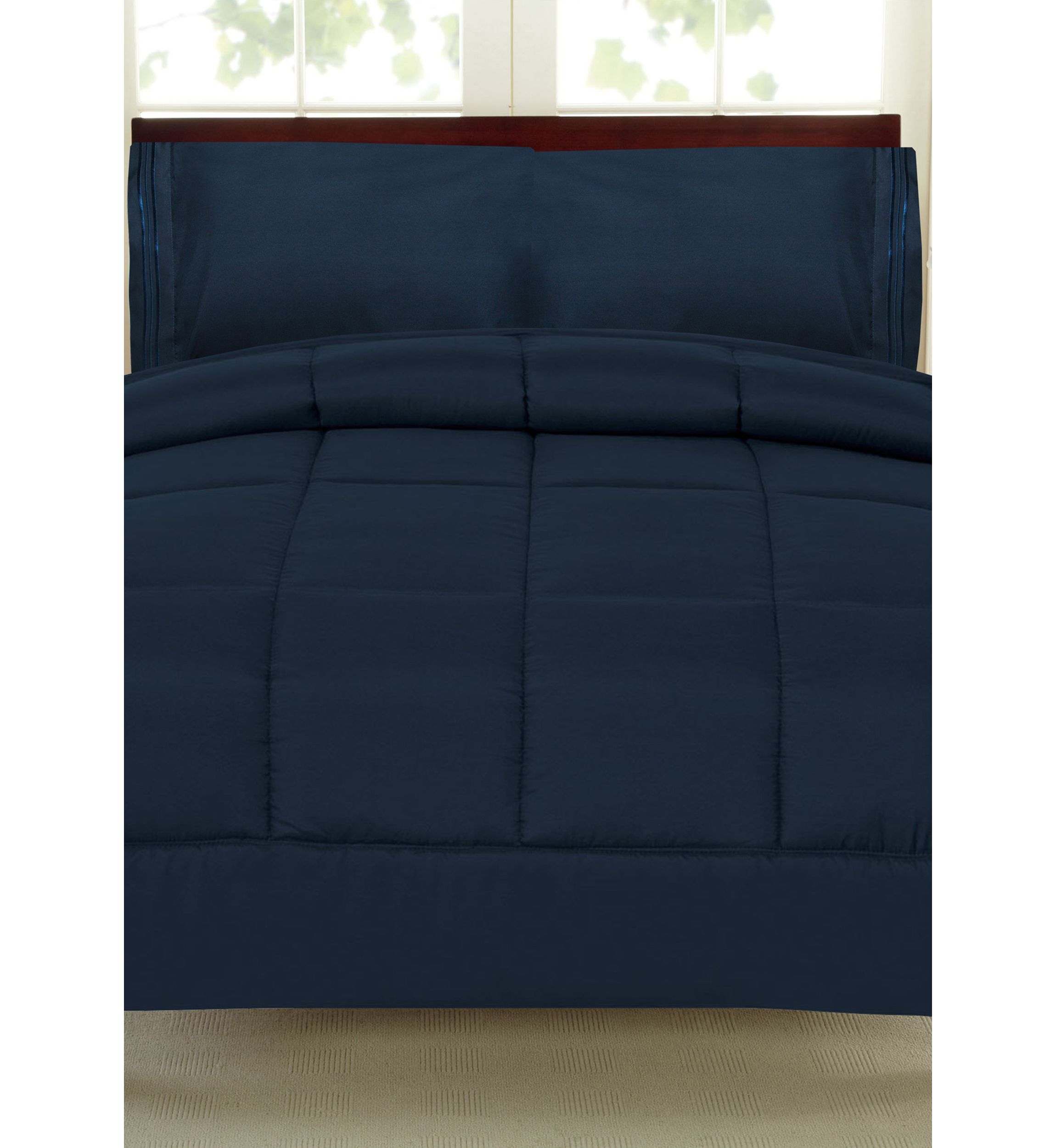 Down Alternative Reversible Solid Color Comforter
