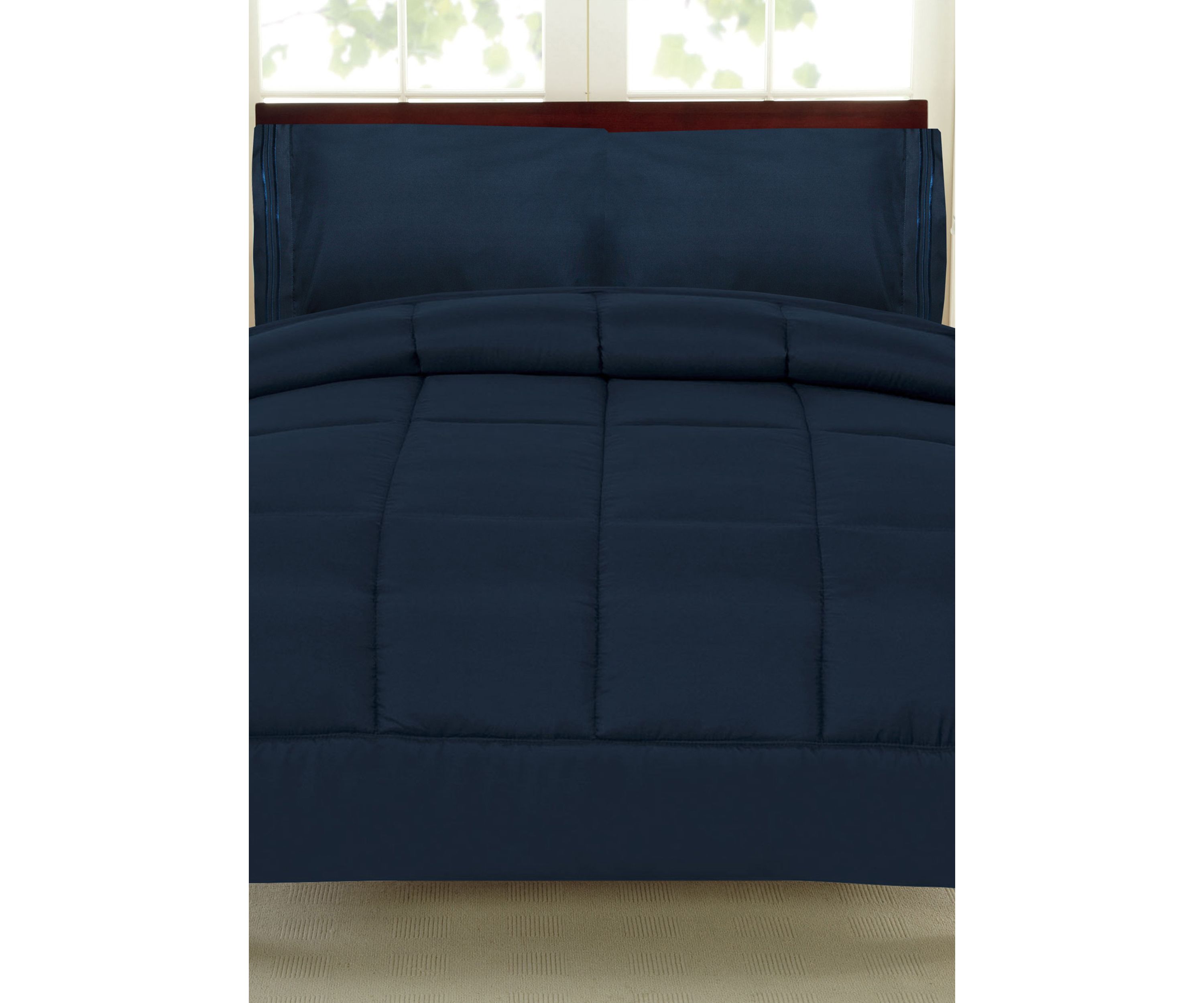 Down Alternative Reversible Solid Color Comforter