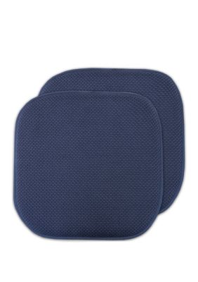 Sweet Home Collection Honeycomb Chair/Seat Memory Foam Cushion Pad Non-Slip Back 6 Pack