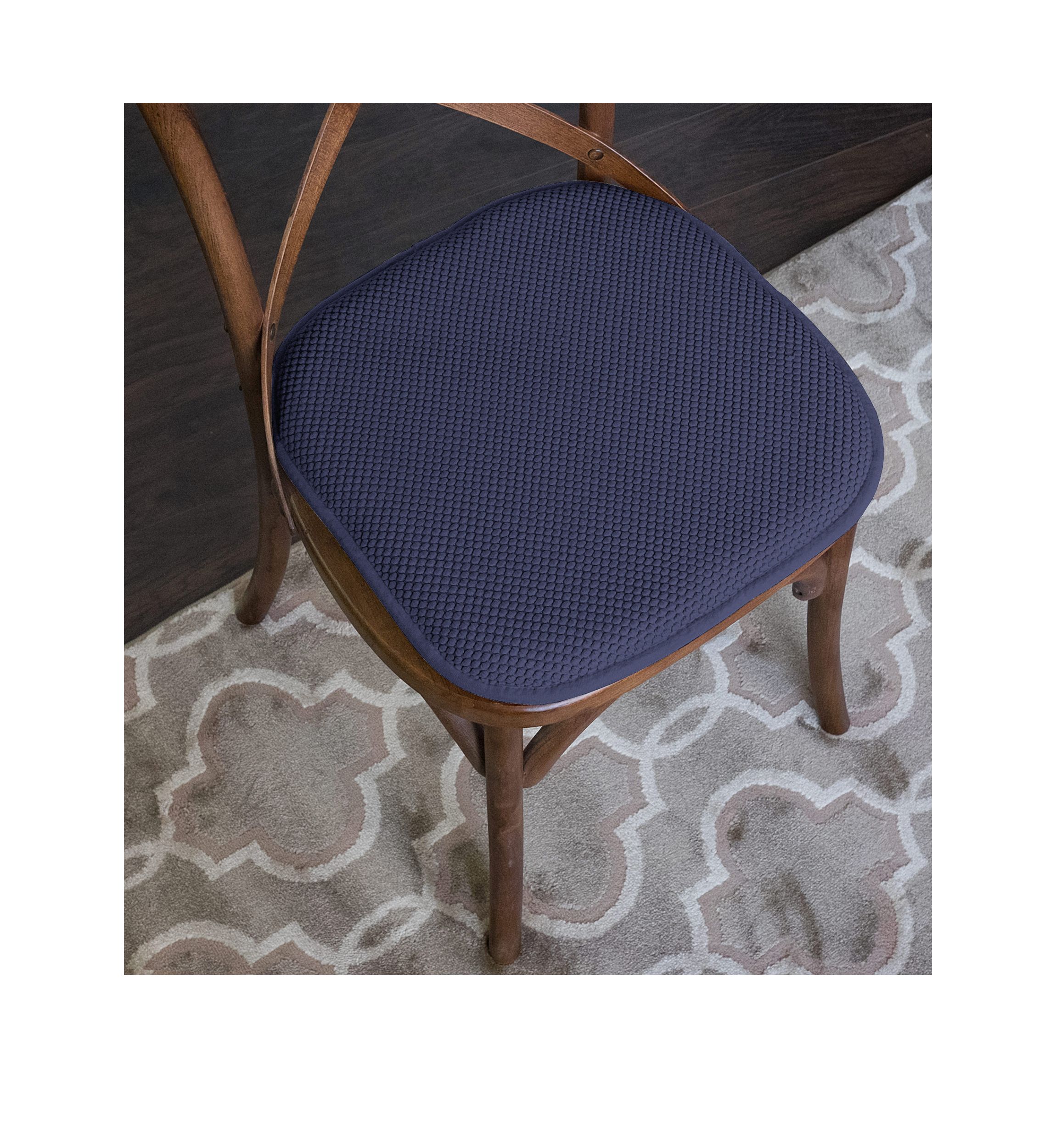Honeycomb Memory Foam Chair Cushion Pads - 2 Pack