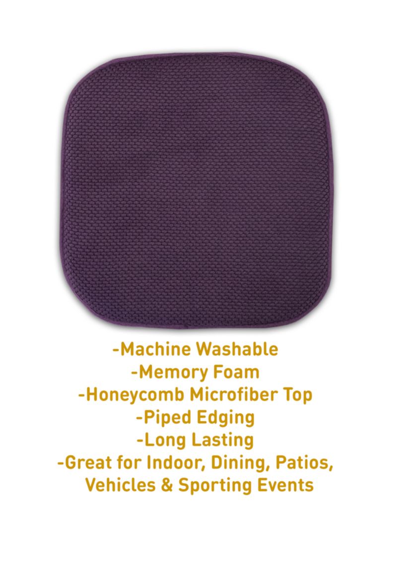 Honeycomb Chair/Seat Memory Foam Cushion Pad Non-Slip Back 12 Pack