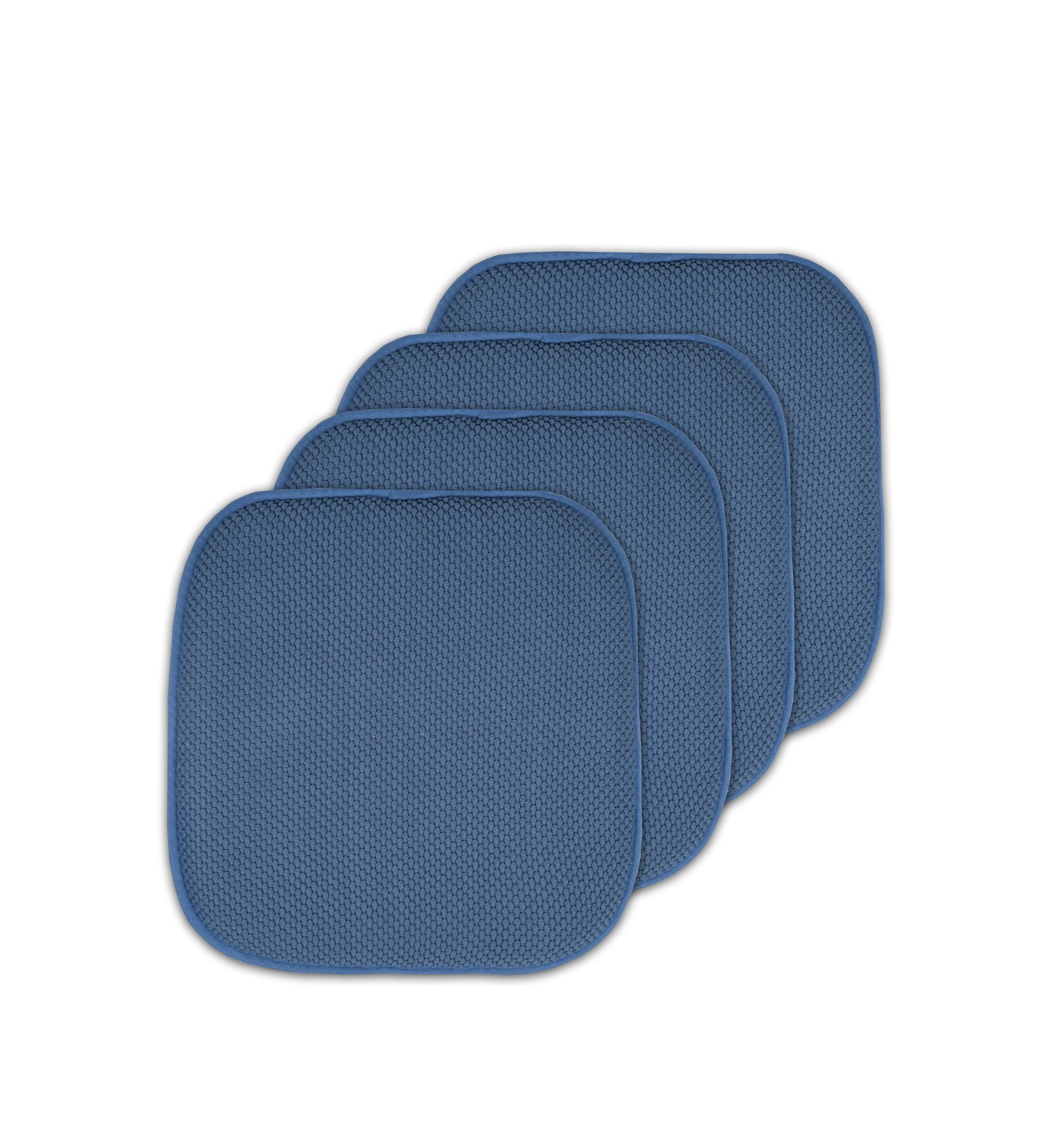 Honeycomb Memory Foam Chair Cushion Pads - 4 Pack